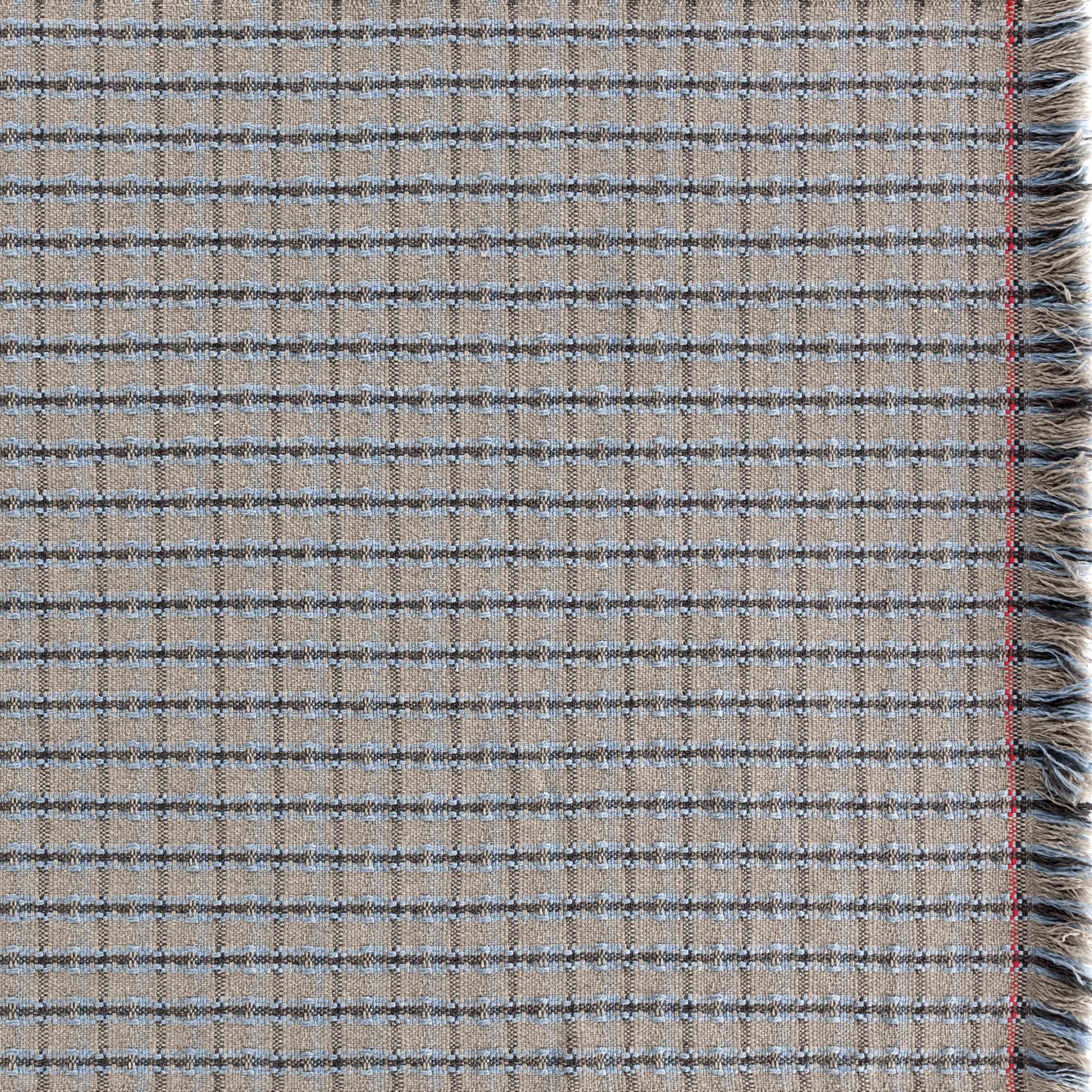 Display product Garden Layers Rug Checks blue from manufacturer GAN