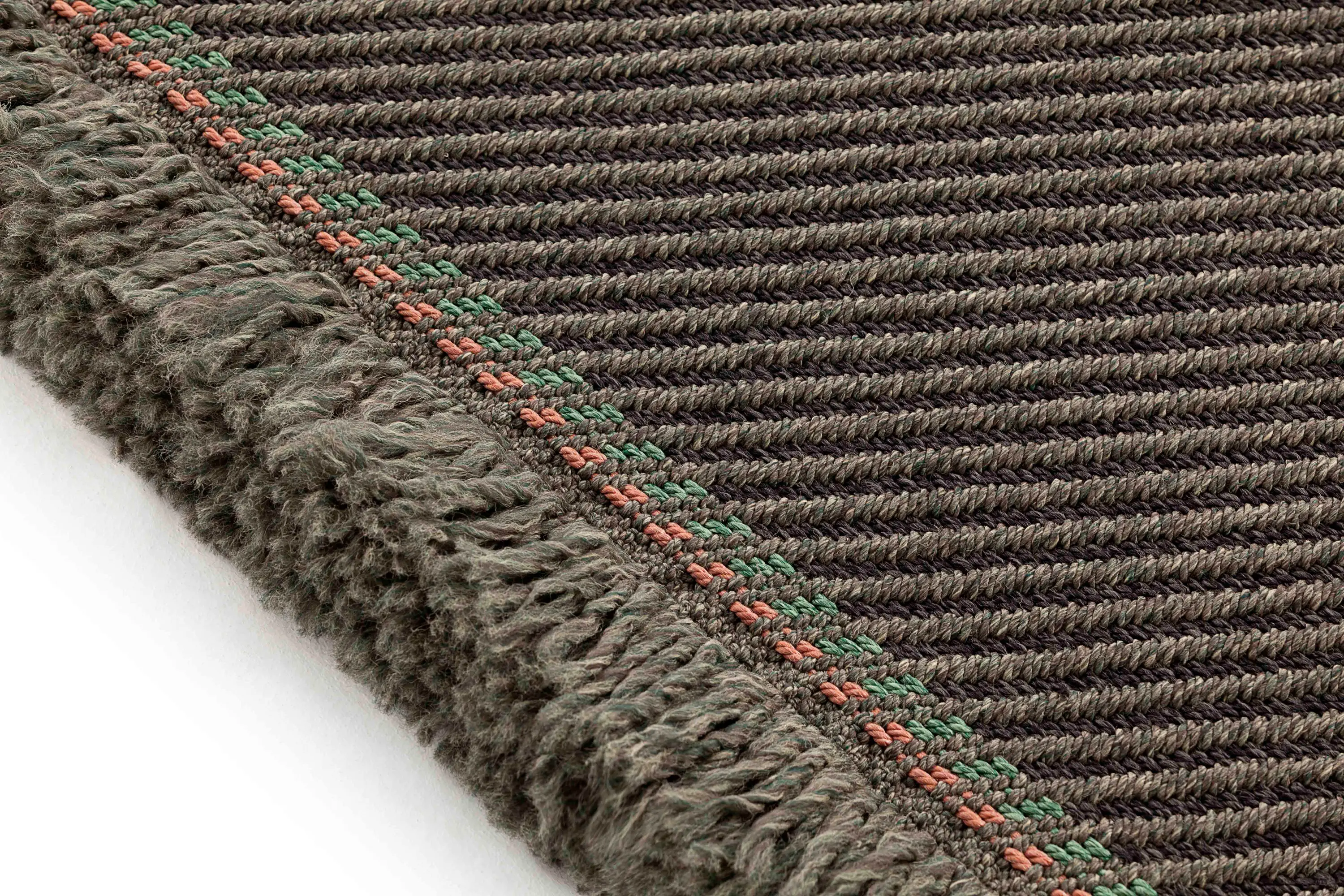 GAN - Garden Layers Rug Diagonal aloe-grey