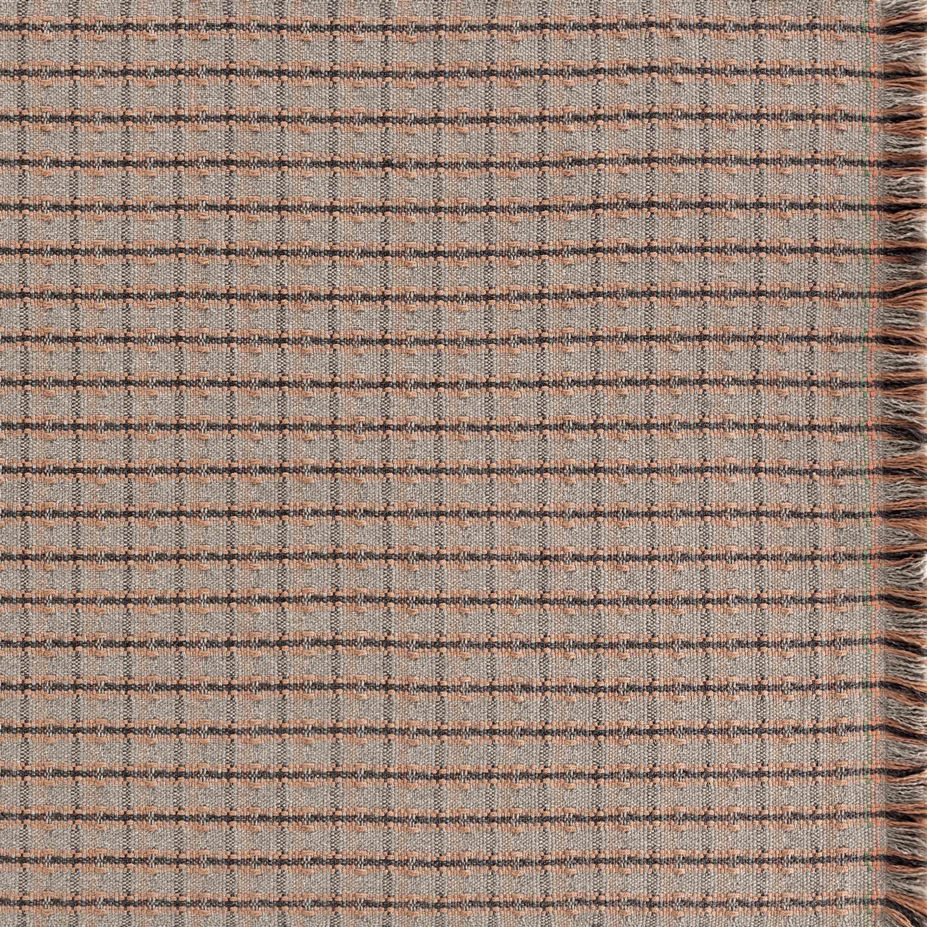 Garden Layers Rug Checks terracotta
