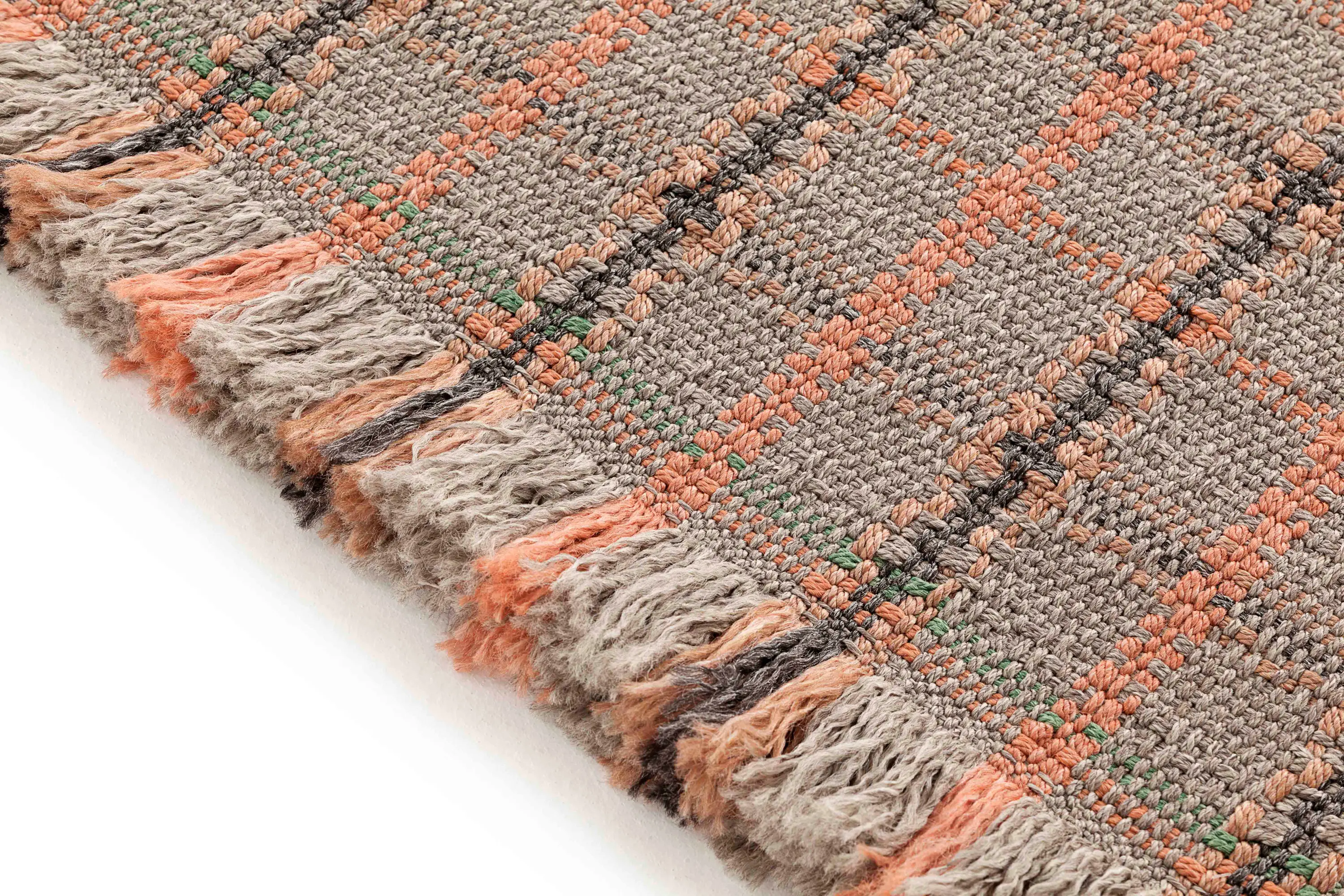 GAN - Garden Layers Rug Tartan terracotta