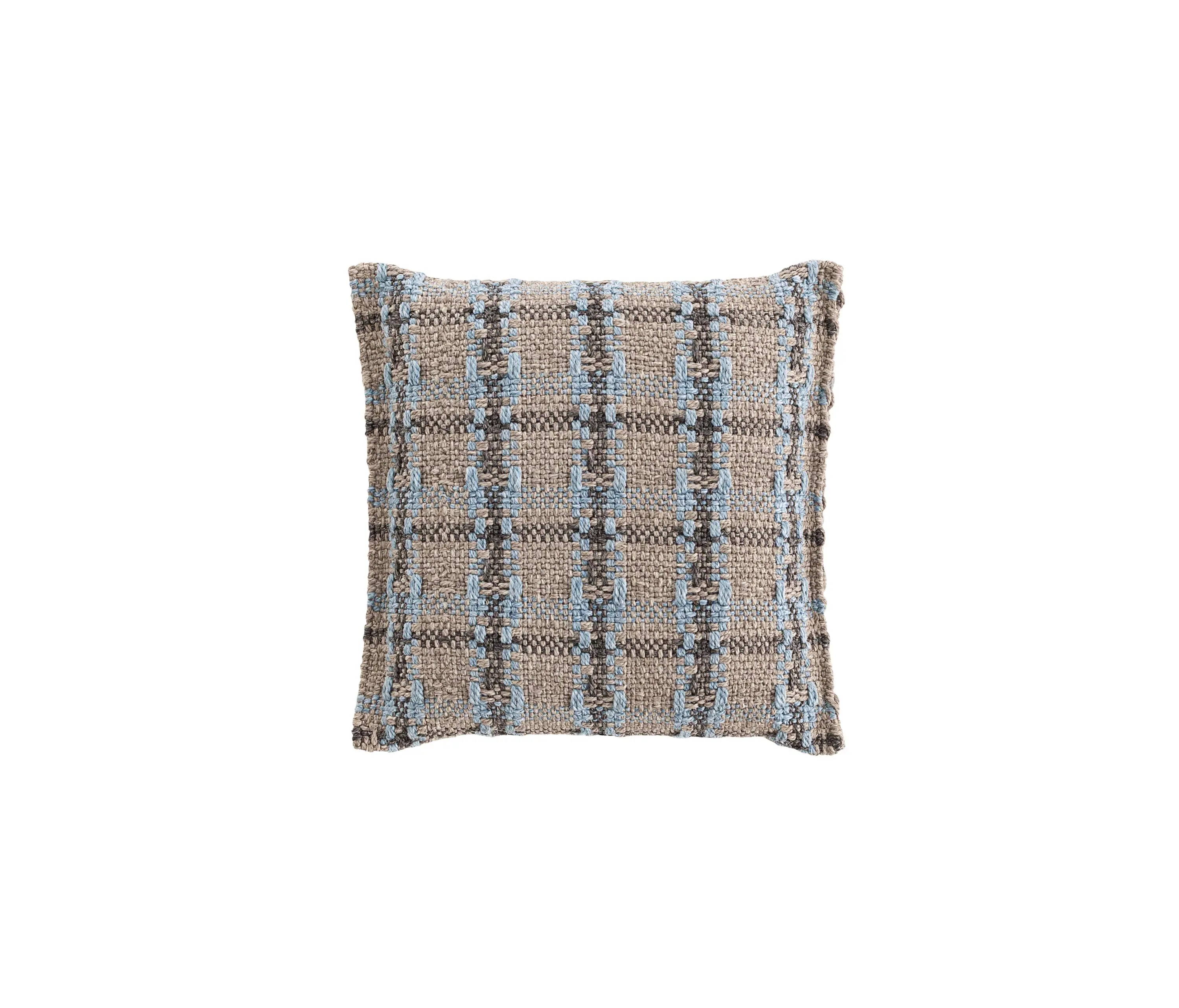 GAN - Garden Layers Small Cushion Checks blue