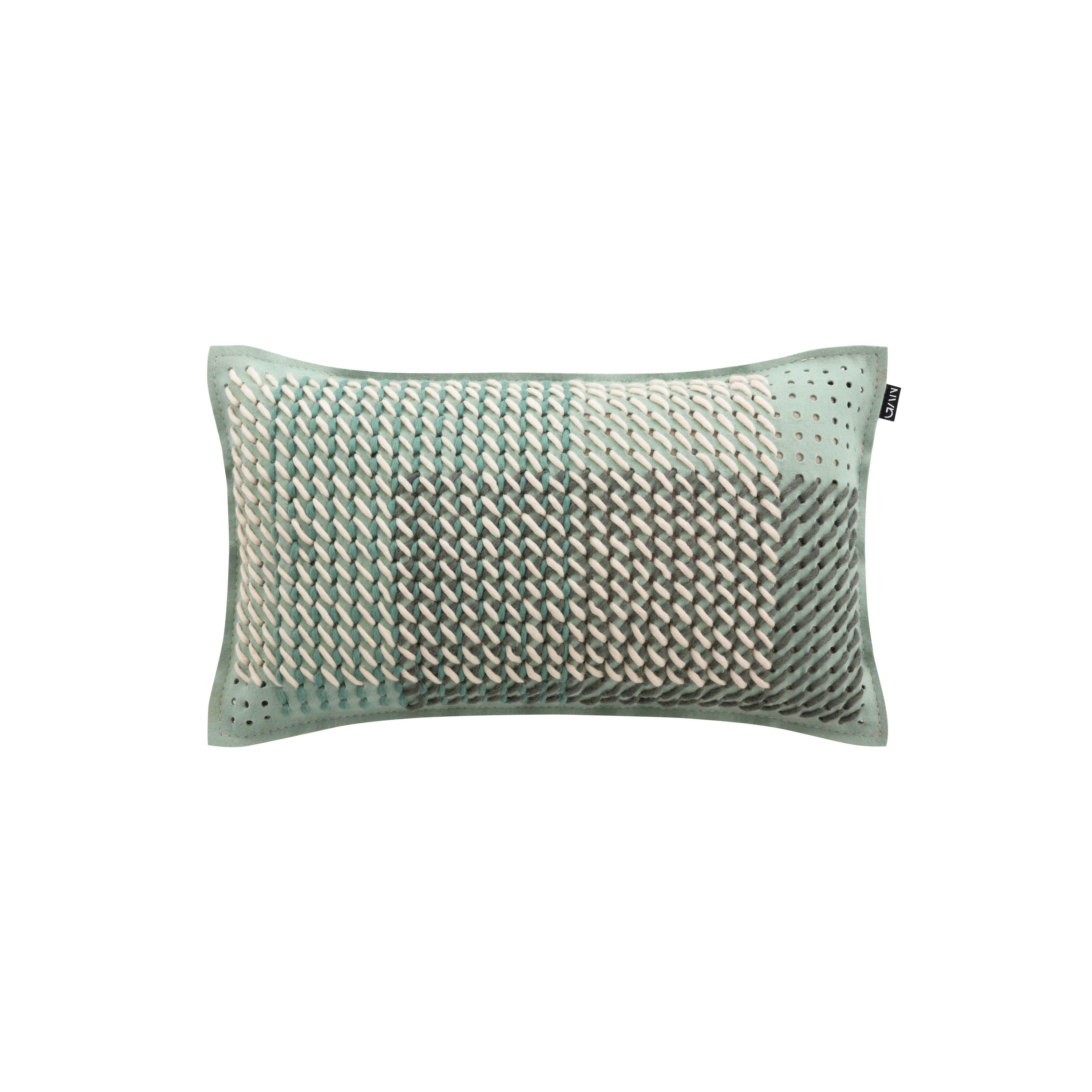 Canevas Geo Cushion Green