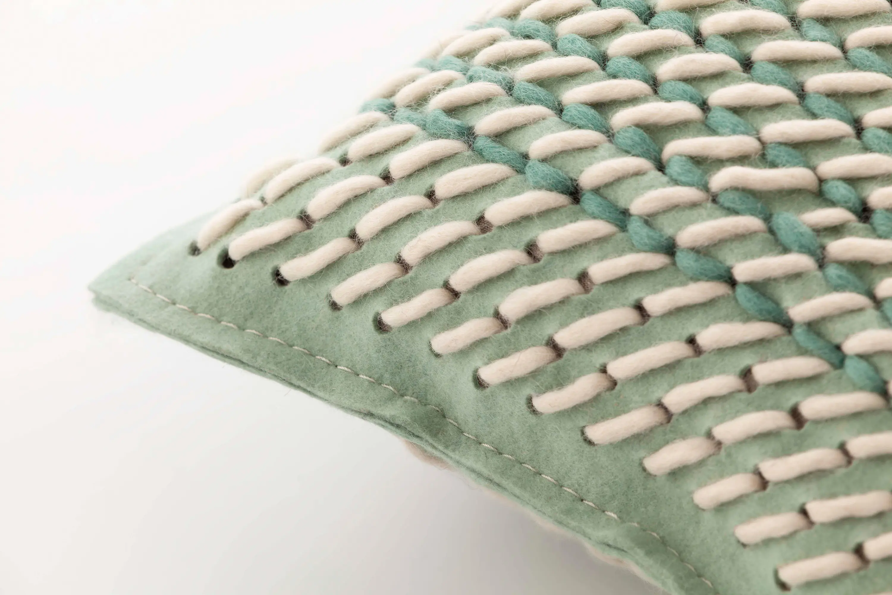 GAN - Canevas Geo Cushion Green