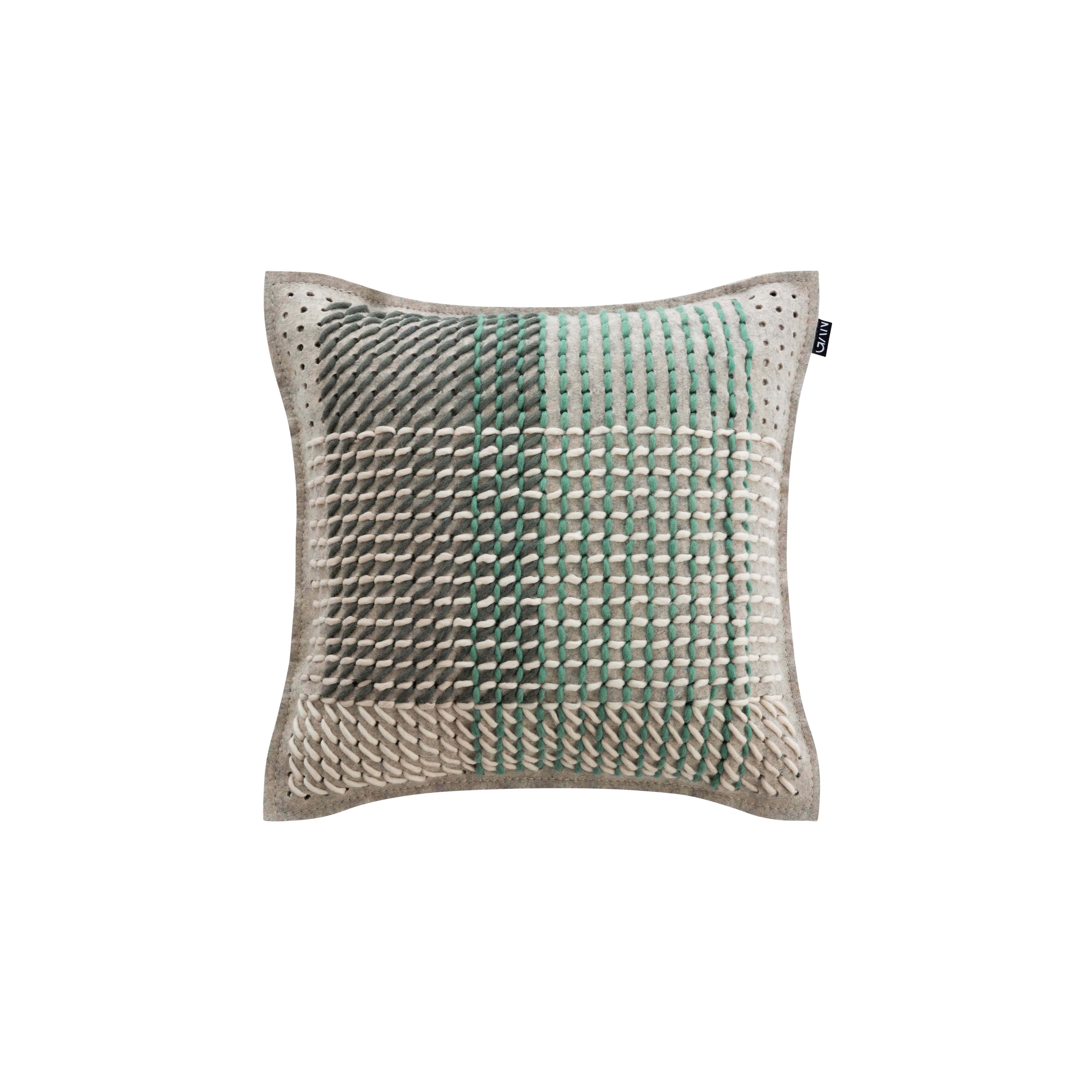 Canevas Geo Cushion Green