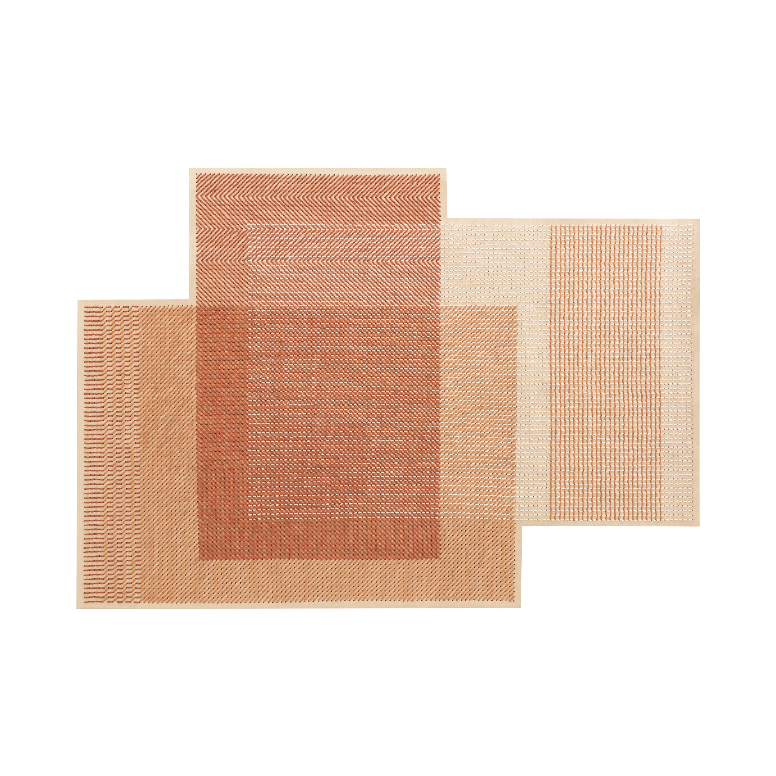Display product Canevas Geo Rug Coral from manufacturer GAN