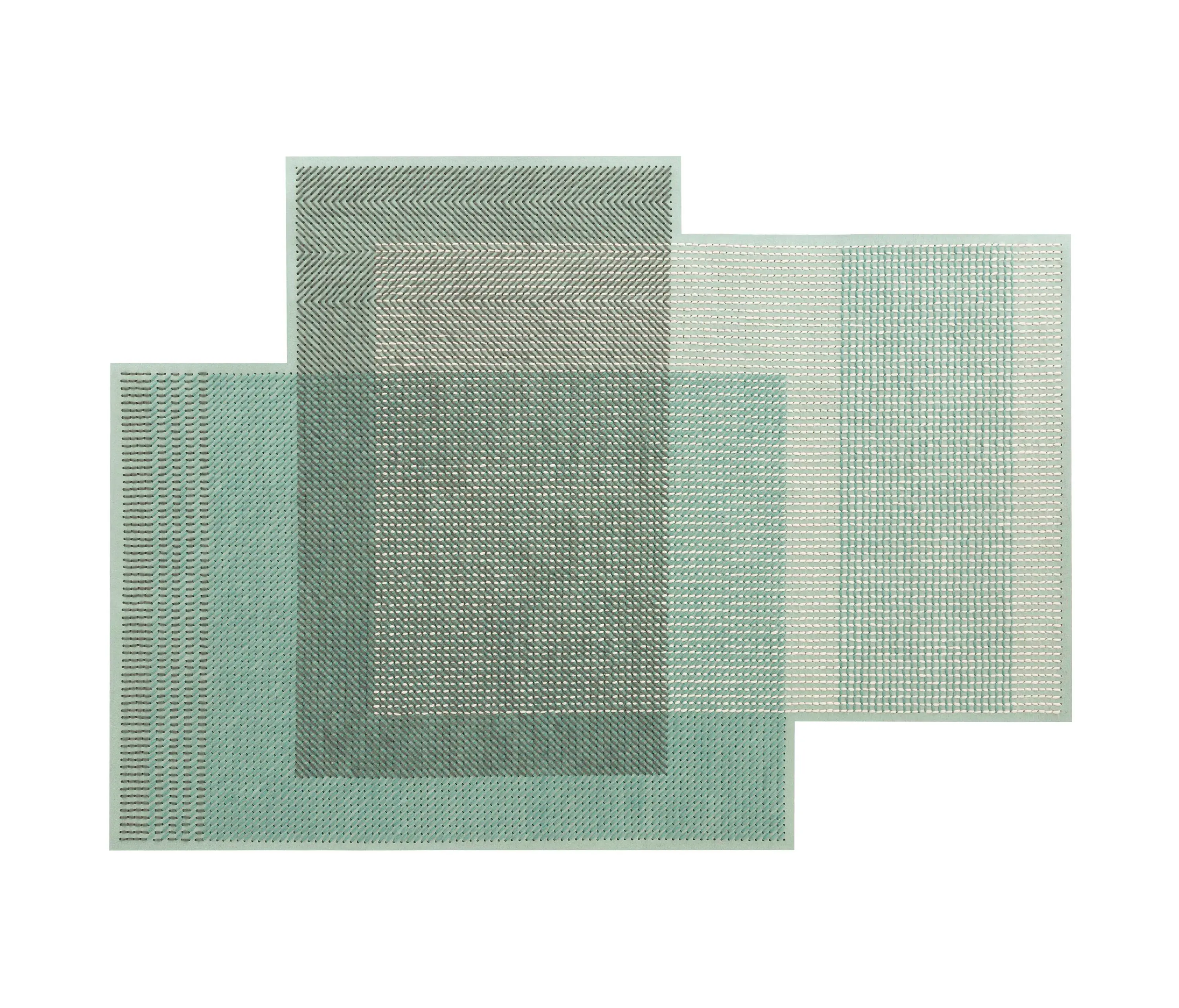 GAN - Canevas Geo Rug Green