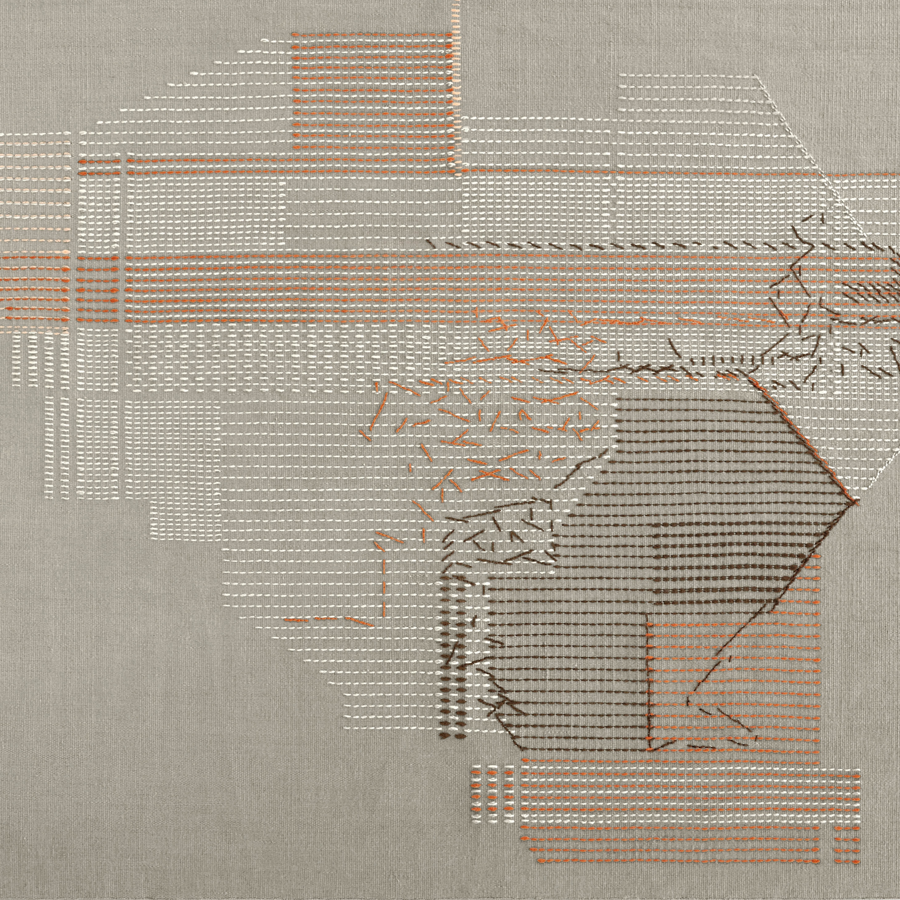 Display product Backstitch Brick Composition Rug from manufacturer GAN