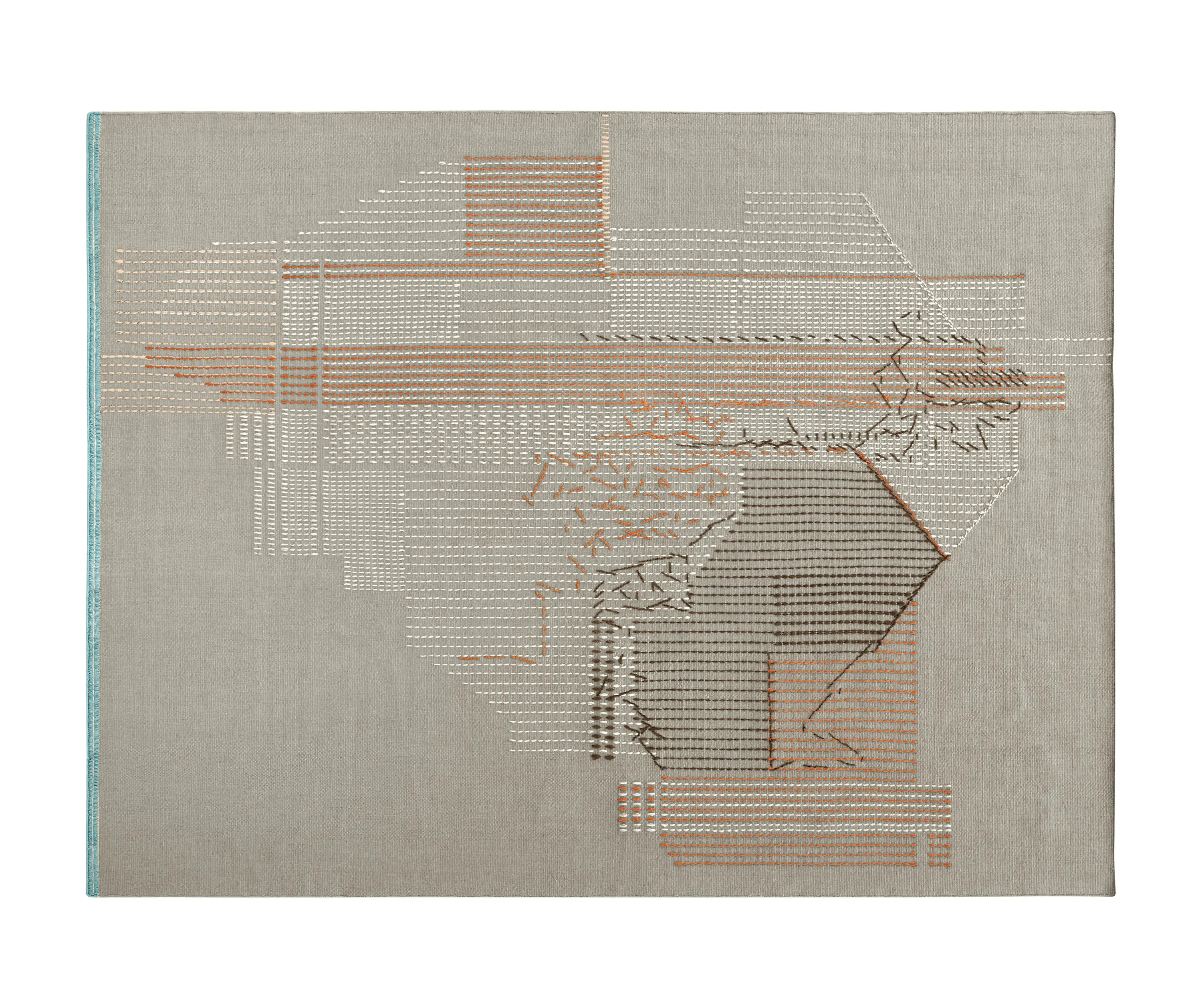 GAN - Backstitch Brick Composition Rug