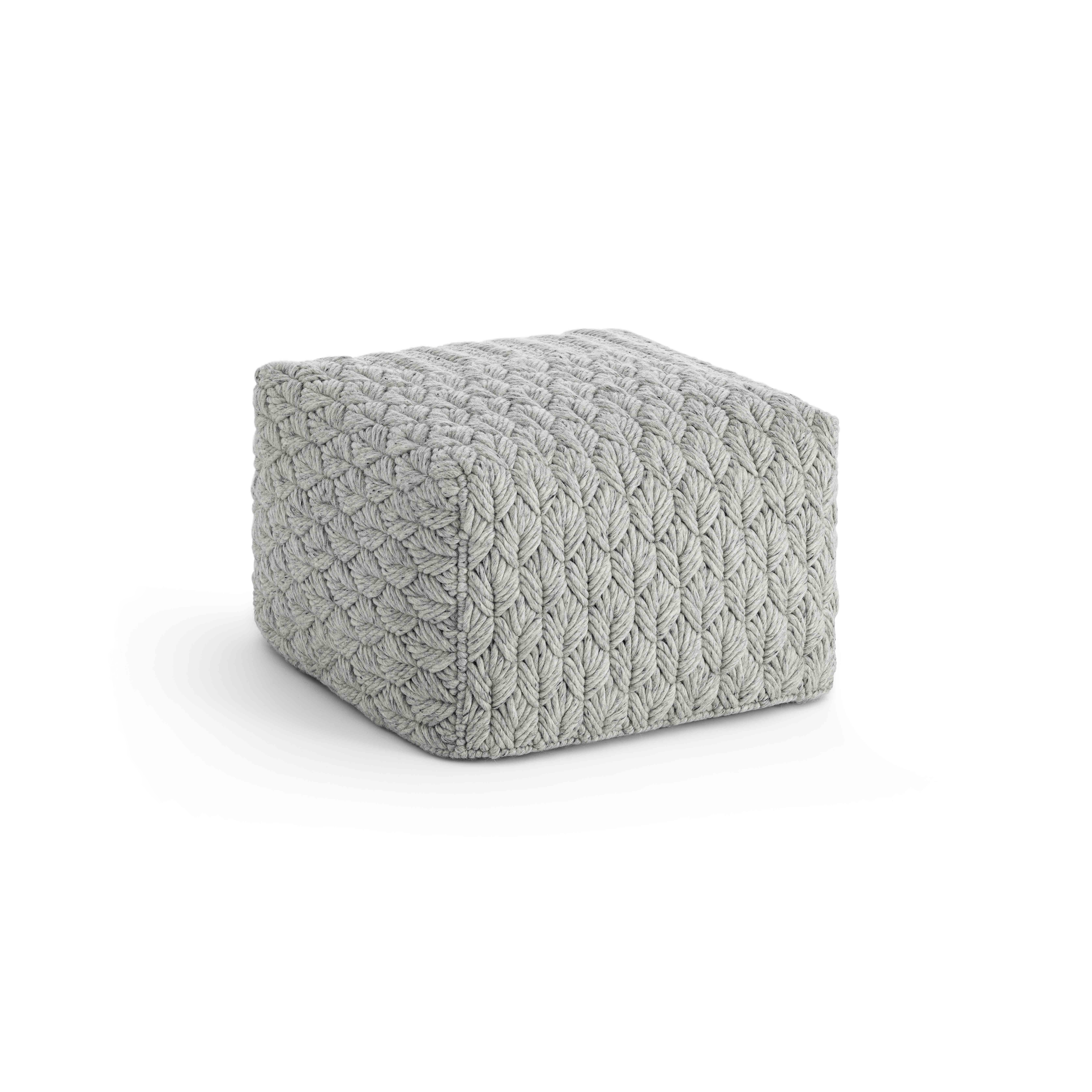 Chaddar Pouf Grey