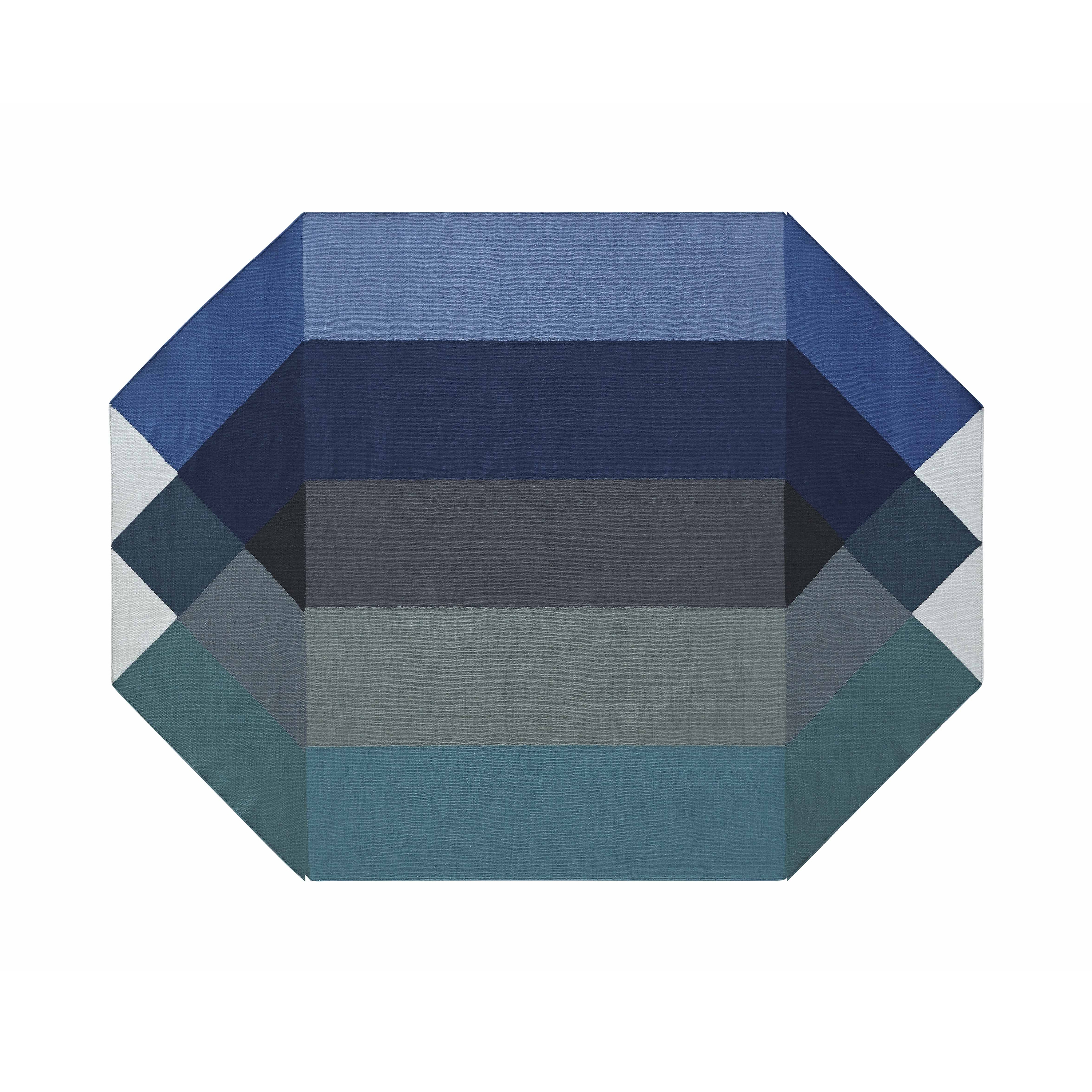 Diamond Outdoor Rug Blue - Green