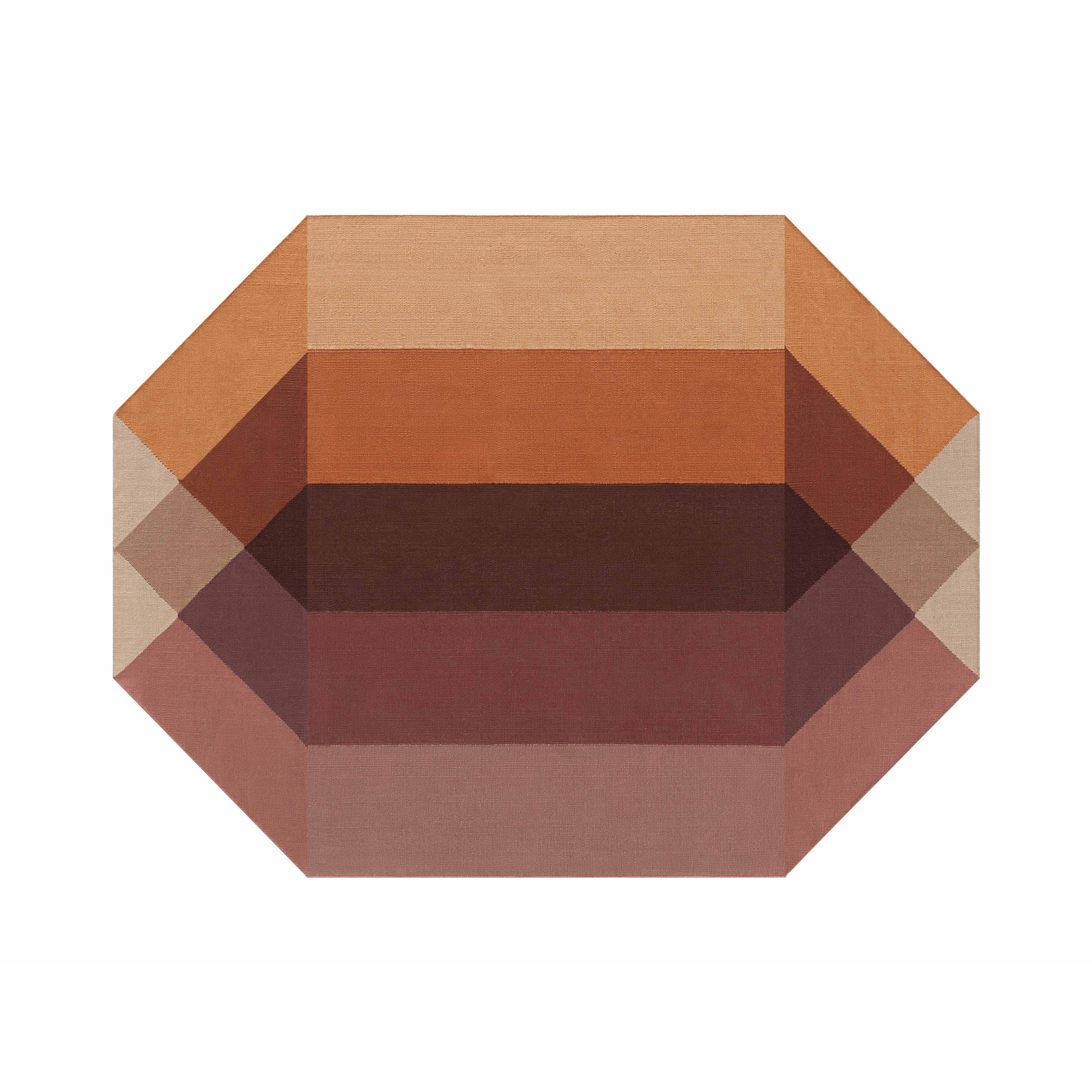 Afficher le produit Diamond Outdoor Rug Orange - Wine du fabricant GAN