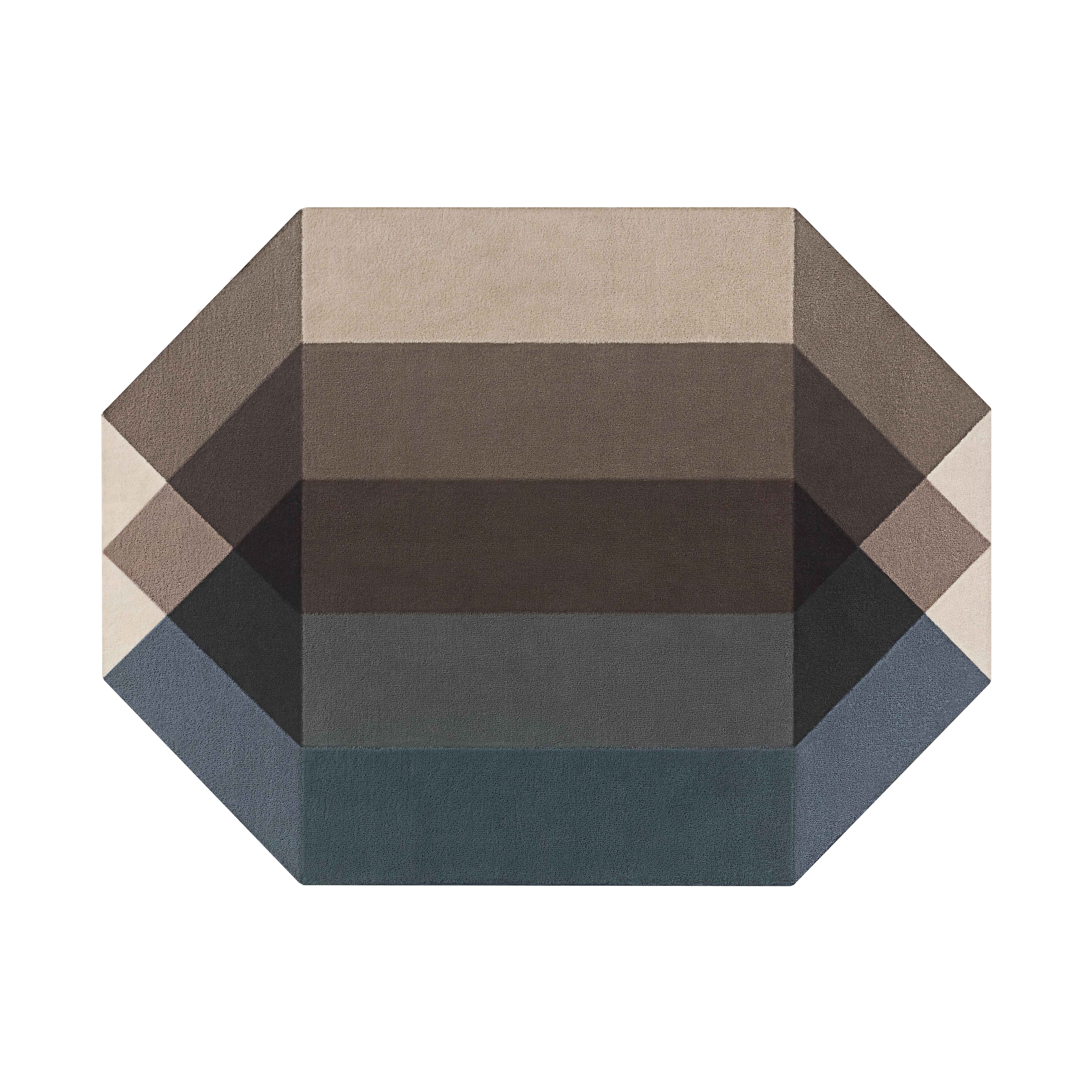 Afficher le produit Diamond Rug 
Blue - Brown du fabricant GAN