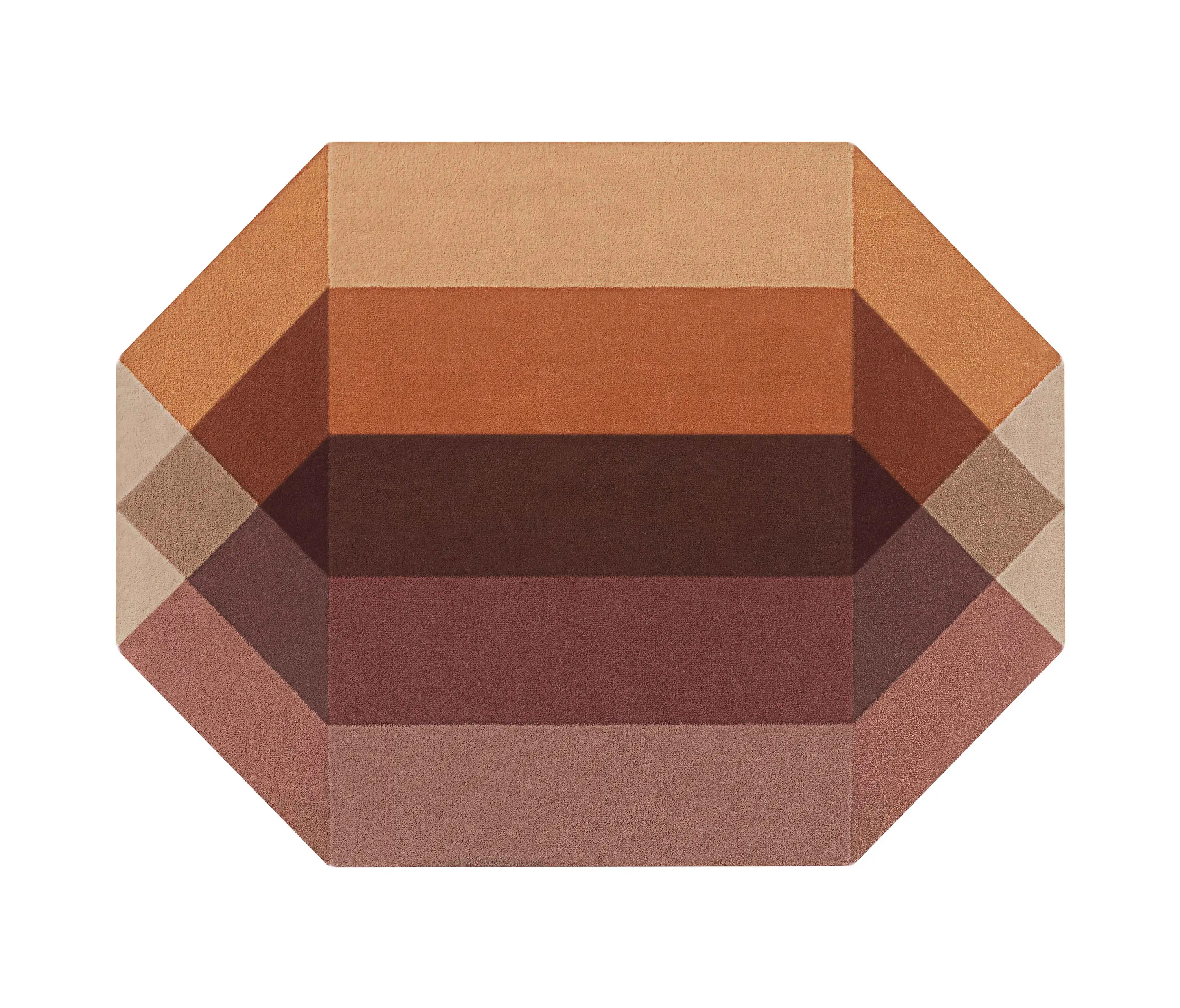 GAN - Diamond Rug Orange - Wine