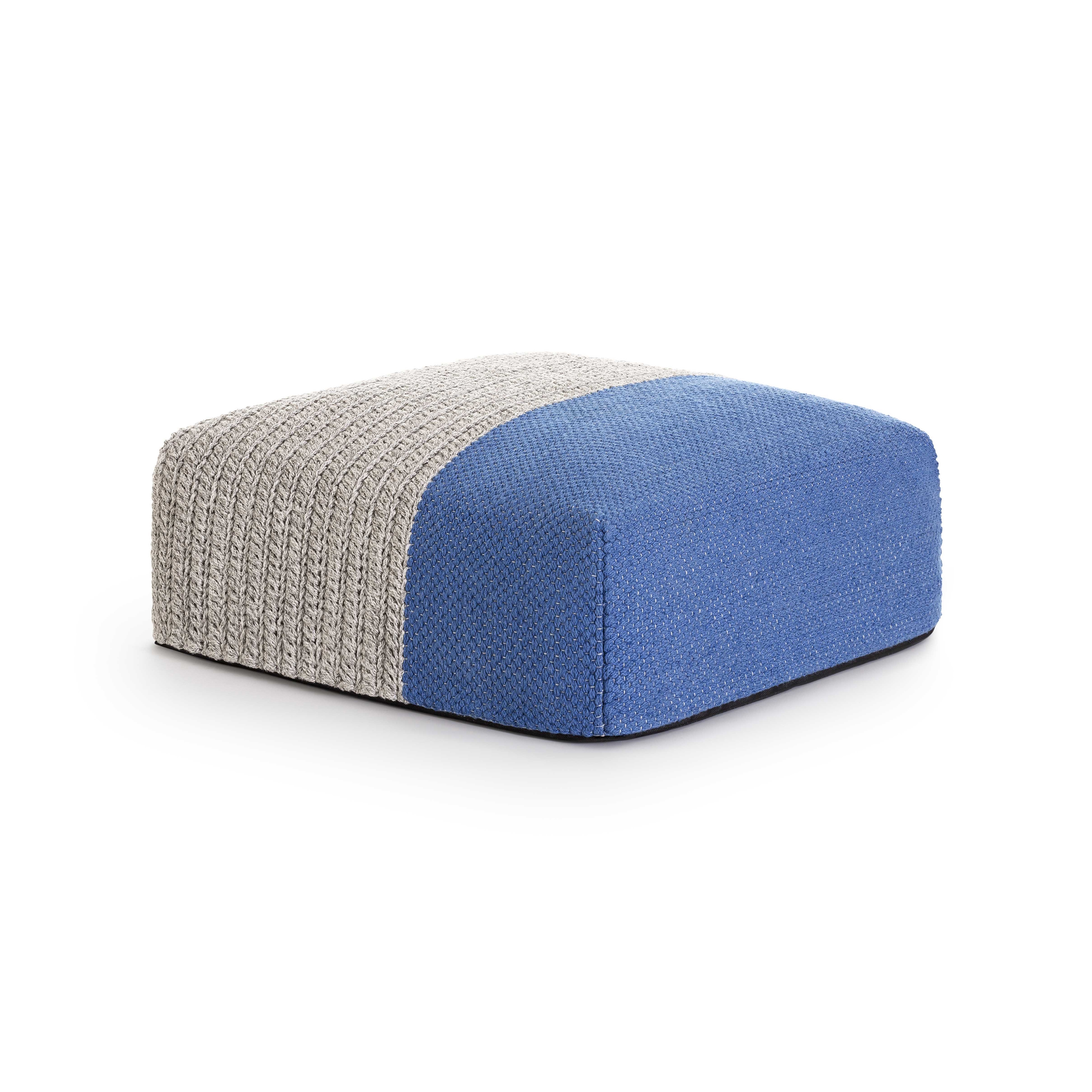 Mangas Outdoor Pouf Blue