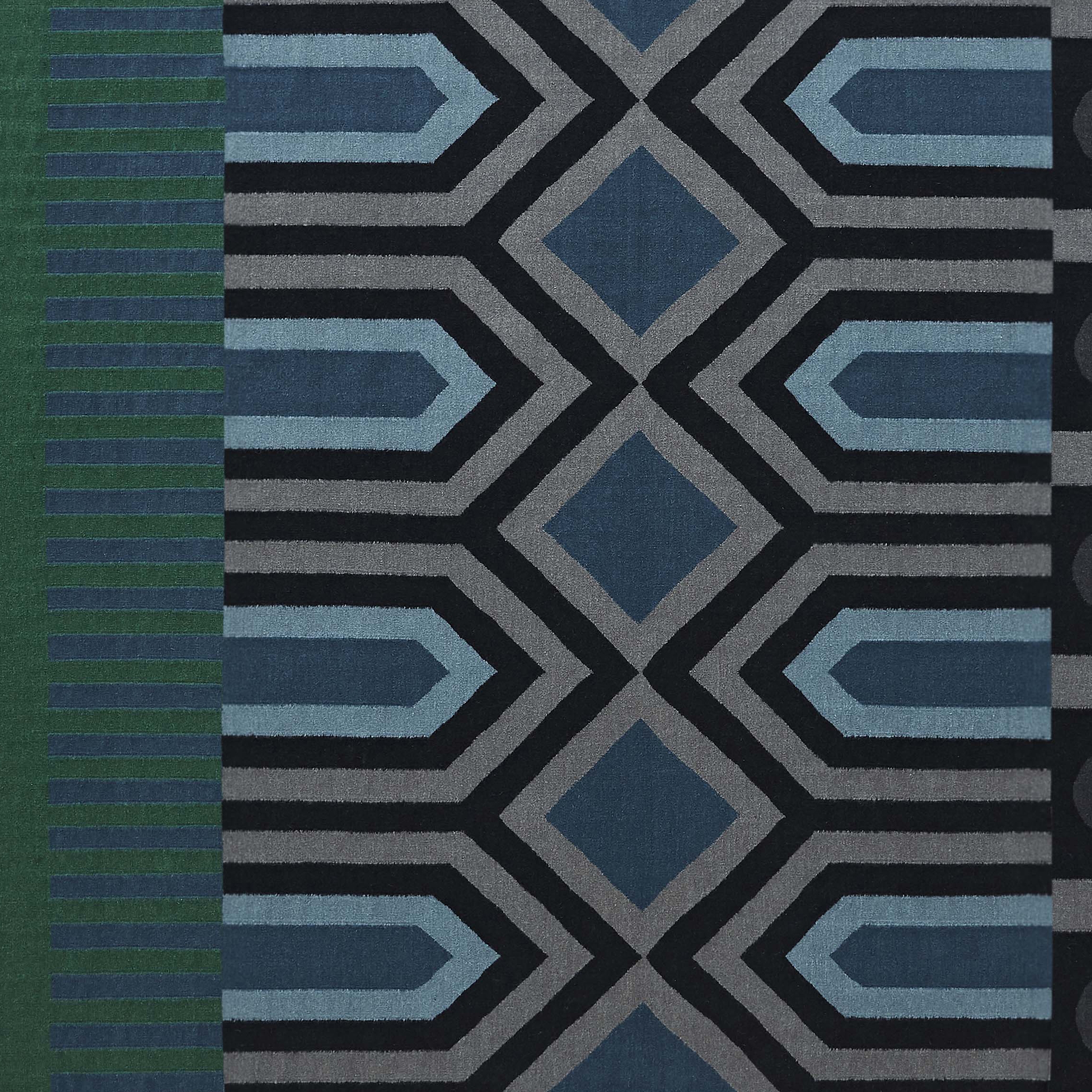 Afficher le produit Ndebele Rug Green du fabricant GAN