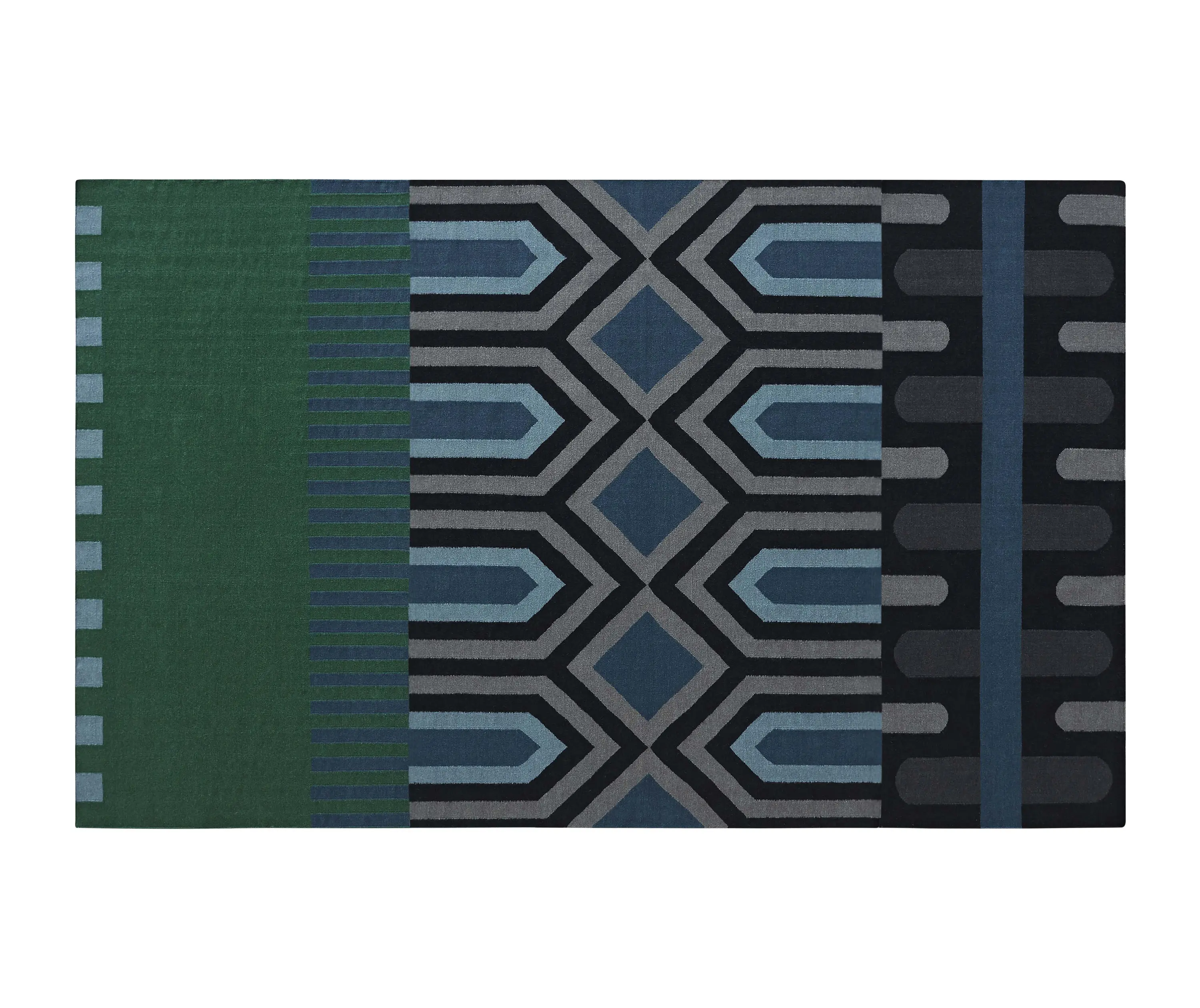 GAN - Ndebele Rug Green