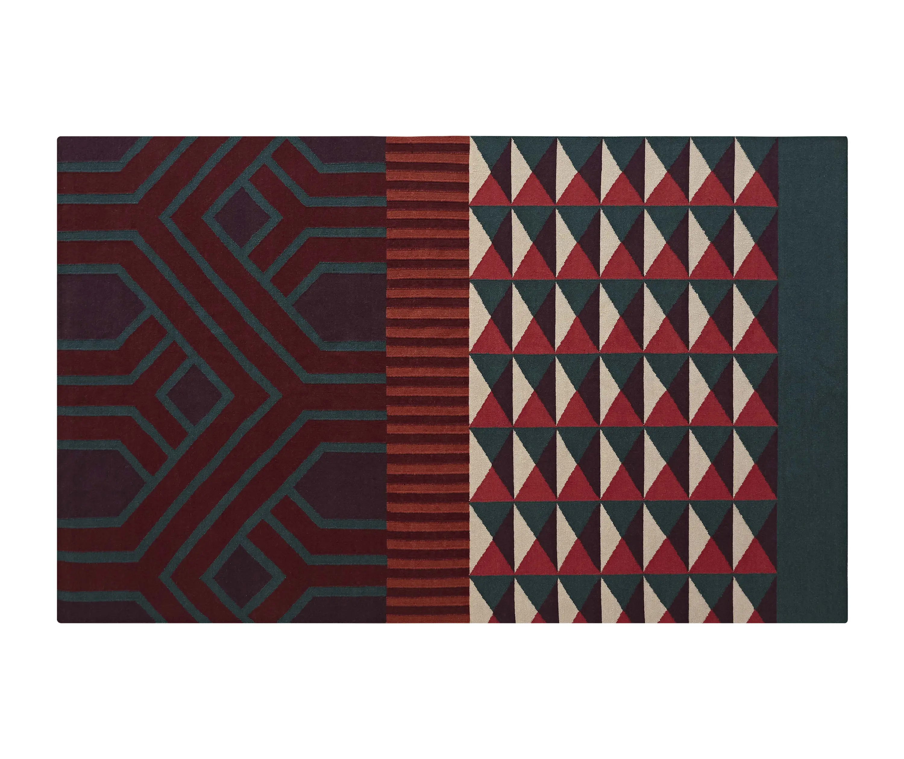 GAN - Ndebele Rug Red