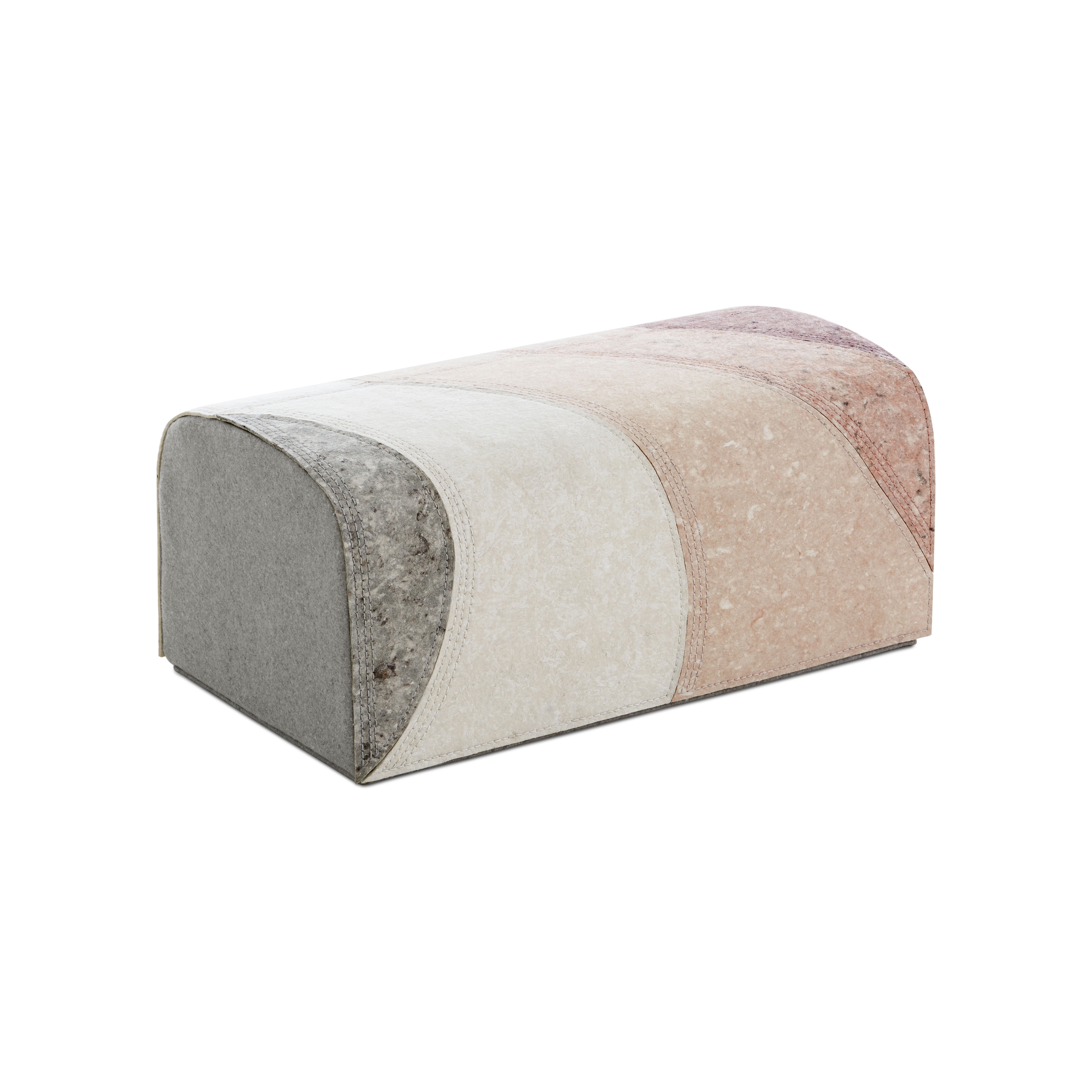 Nuances Pouf Burgundy