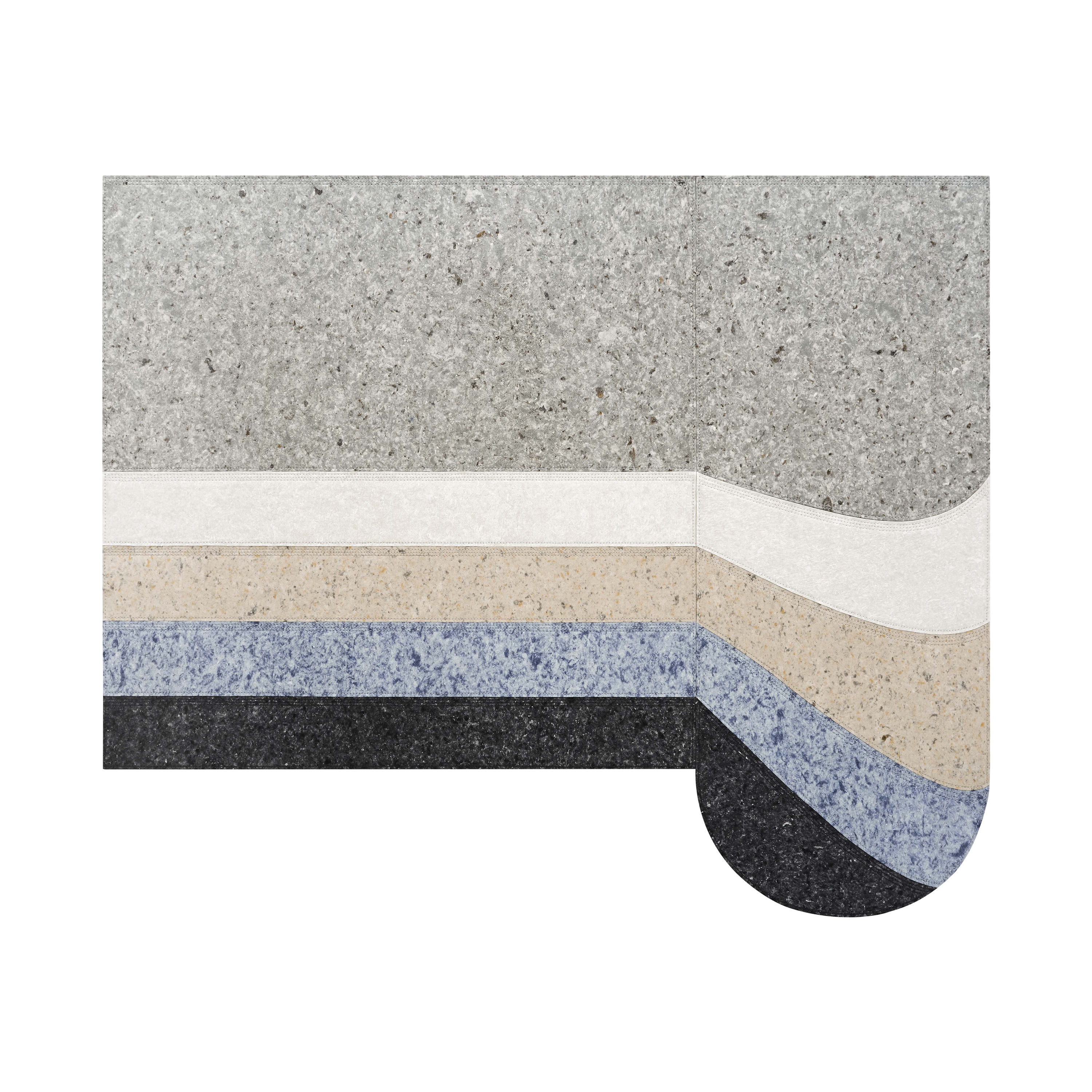 Display product Nuances Rug Round Volcano from manufacturer GAN