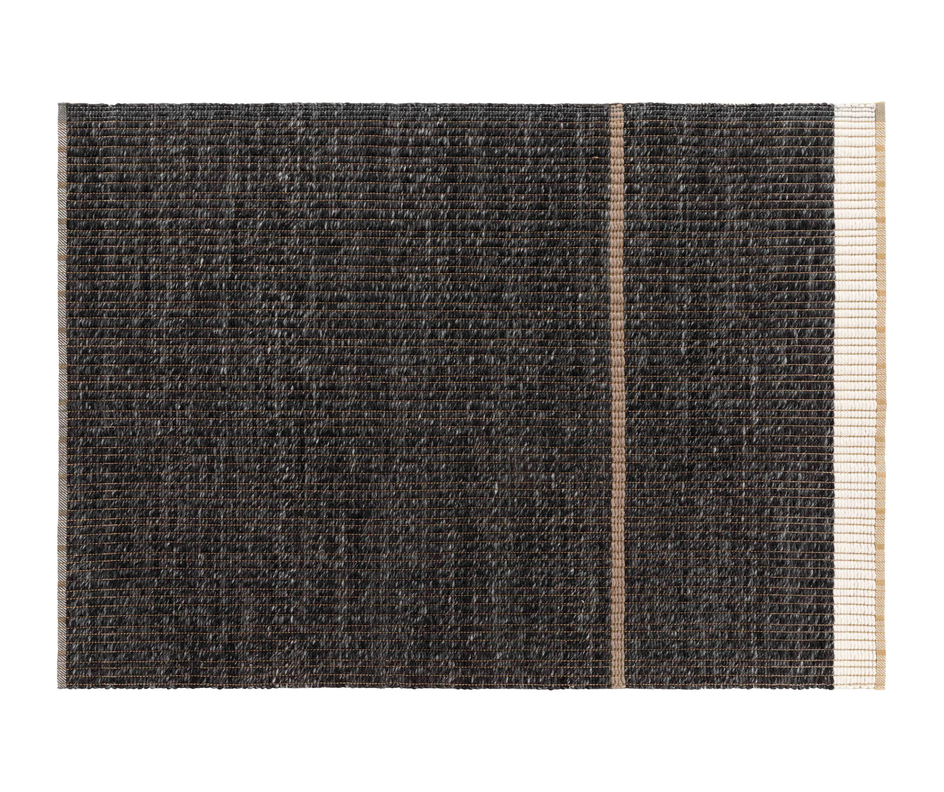 GAN - Reversible Rug Wool Side Black