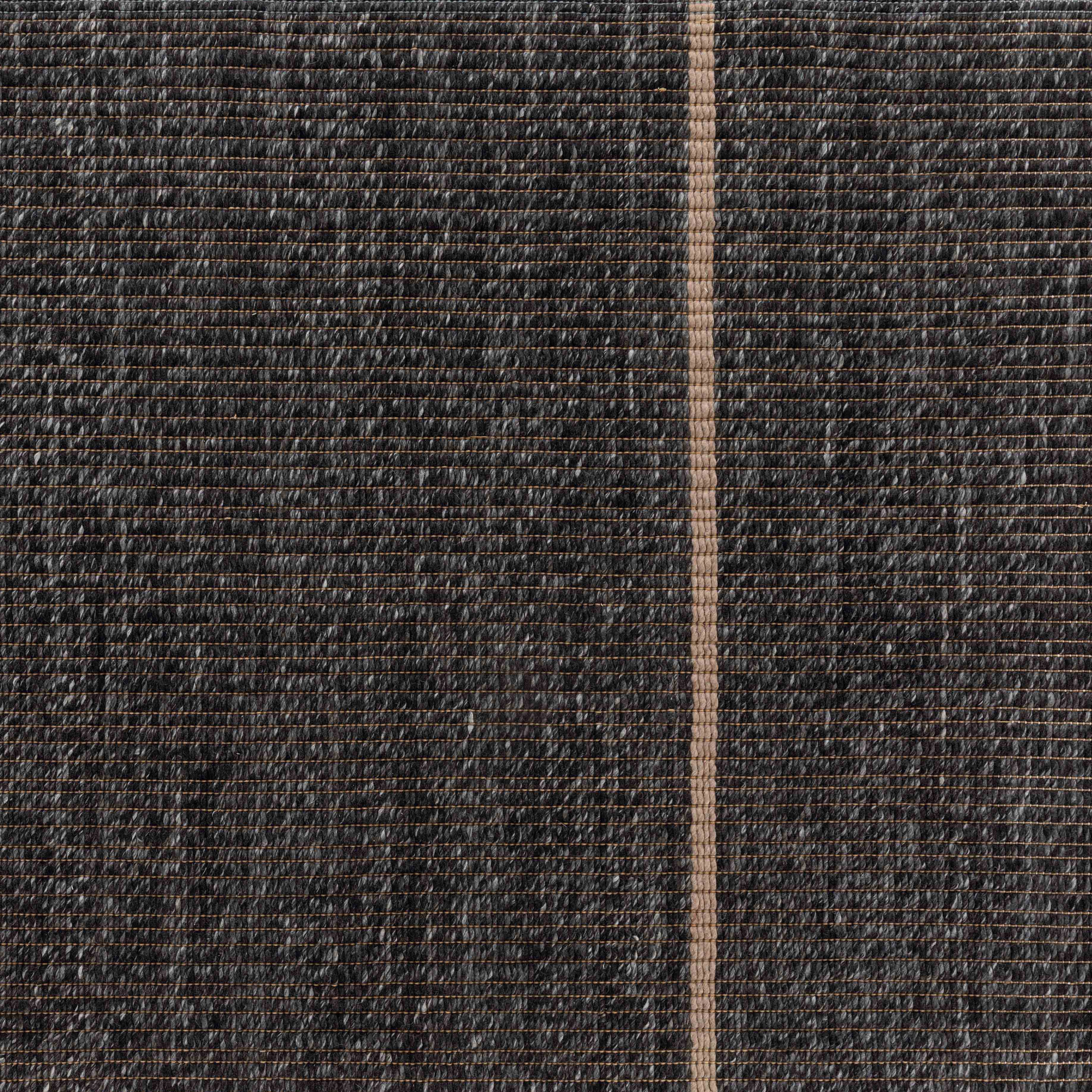 Display product Reversible Rug Wool Side Black from manufacturer GAN