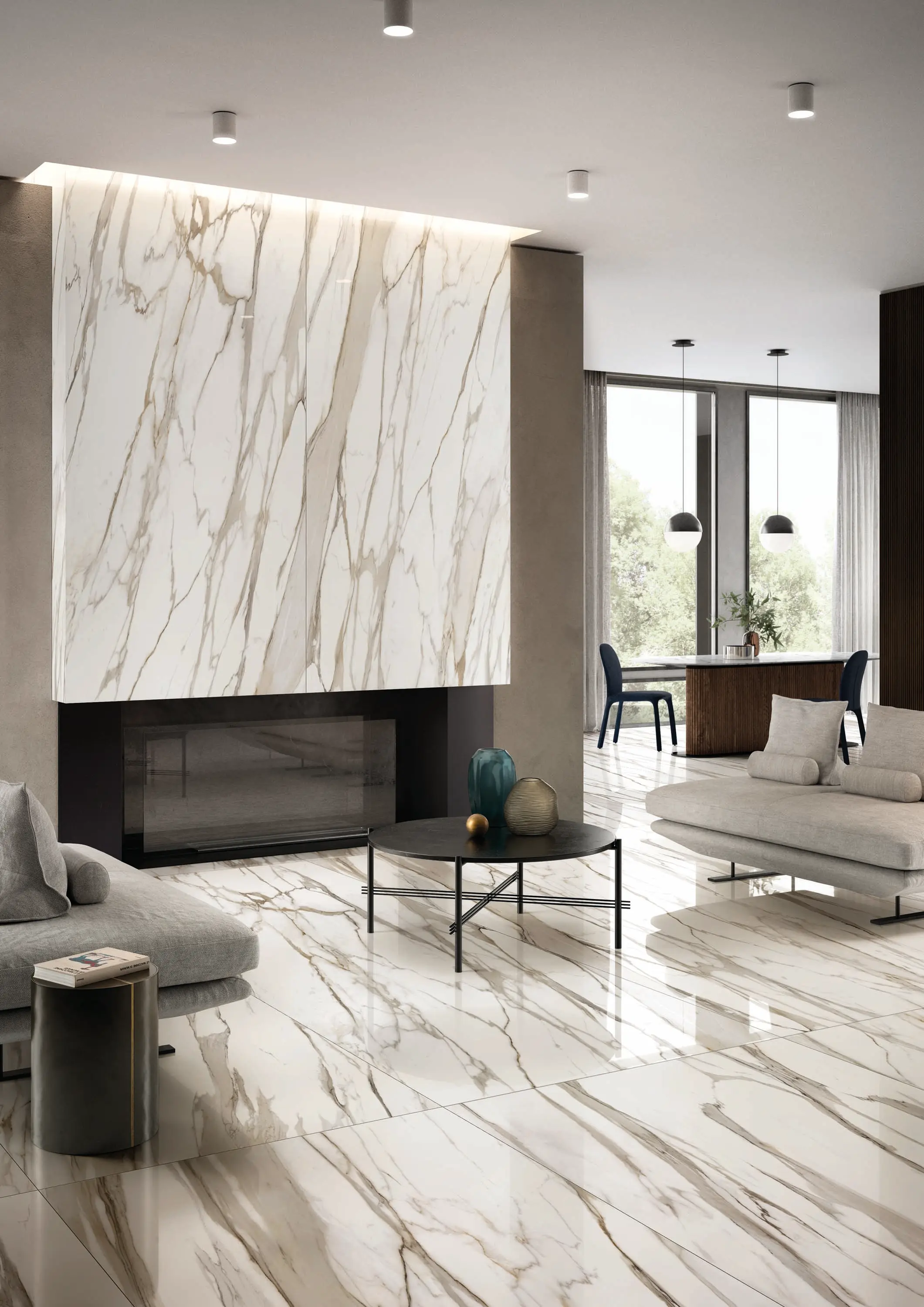 EMILGROUP - Tele di Marmo Reloaded Mosaico FOSSIL BROWN MALEVIC 3X3