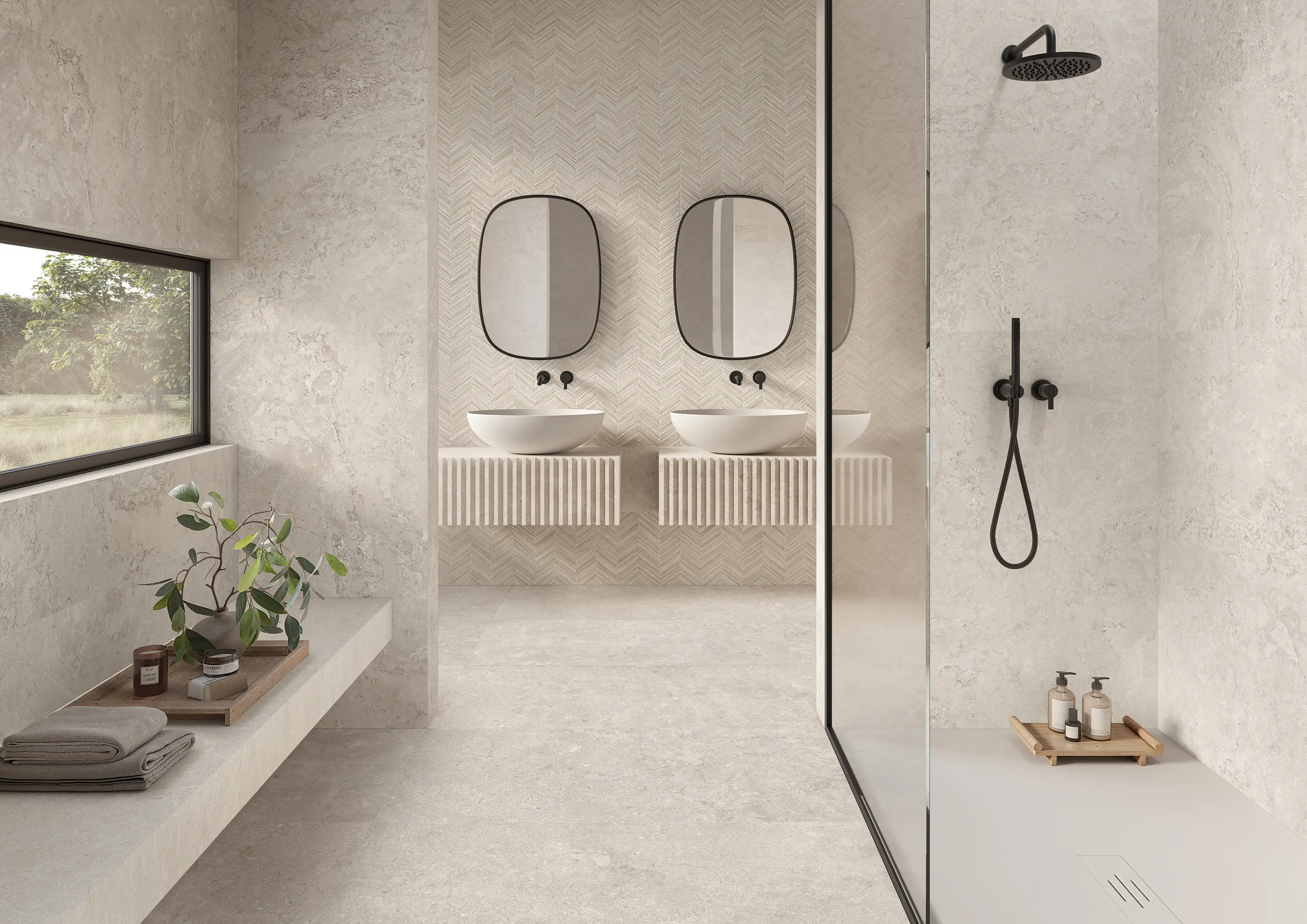 EMILGROUP - Unique Bourgogne Mosaico 5x5 Minimal Beige