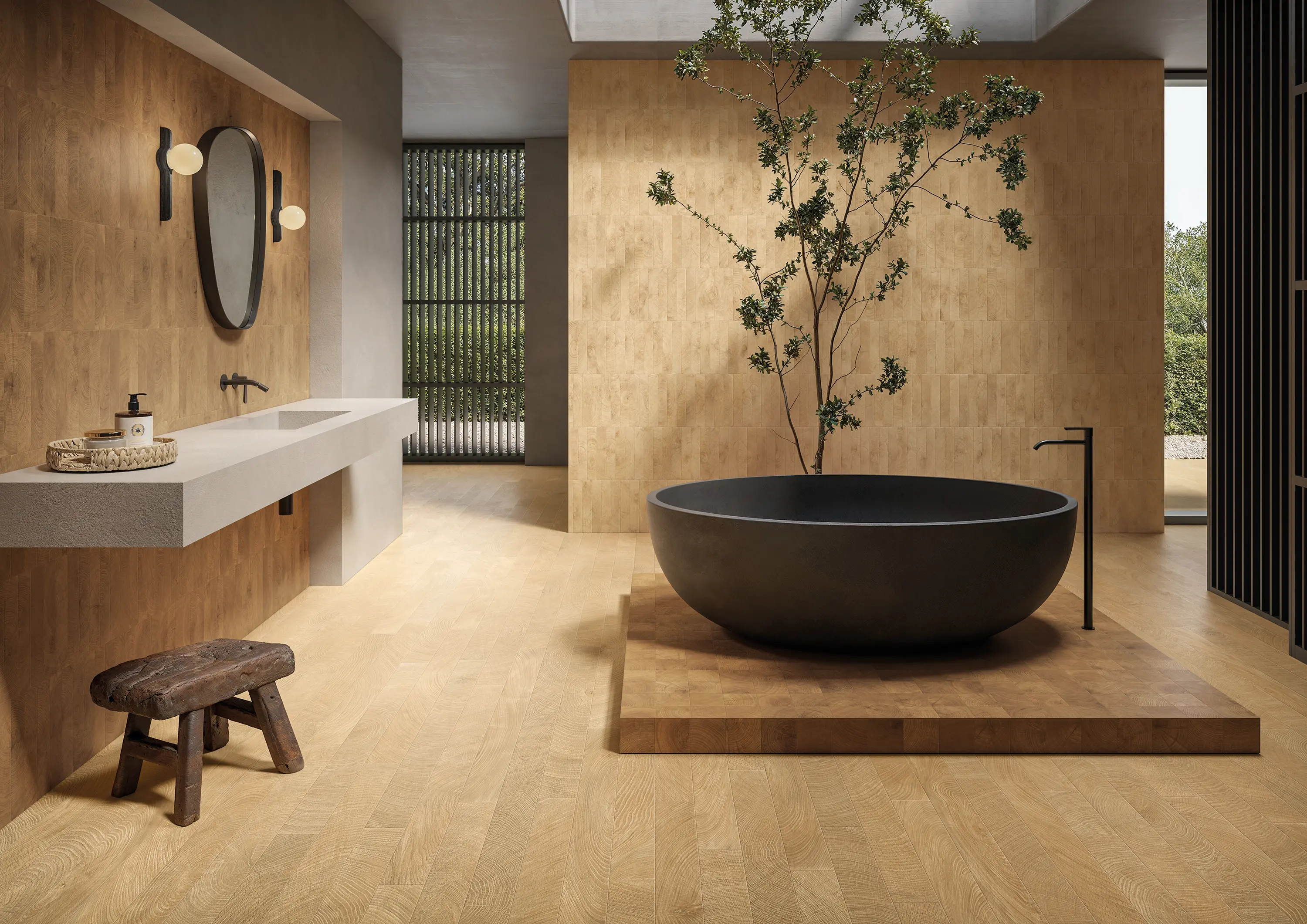 EMILGROUP - W-Circles Mosaico 3D Cube Walnut