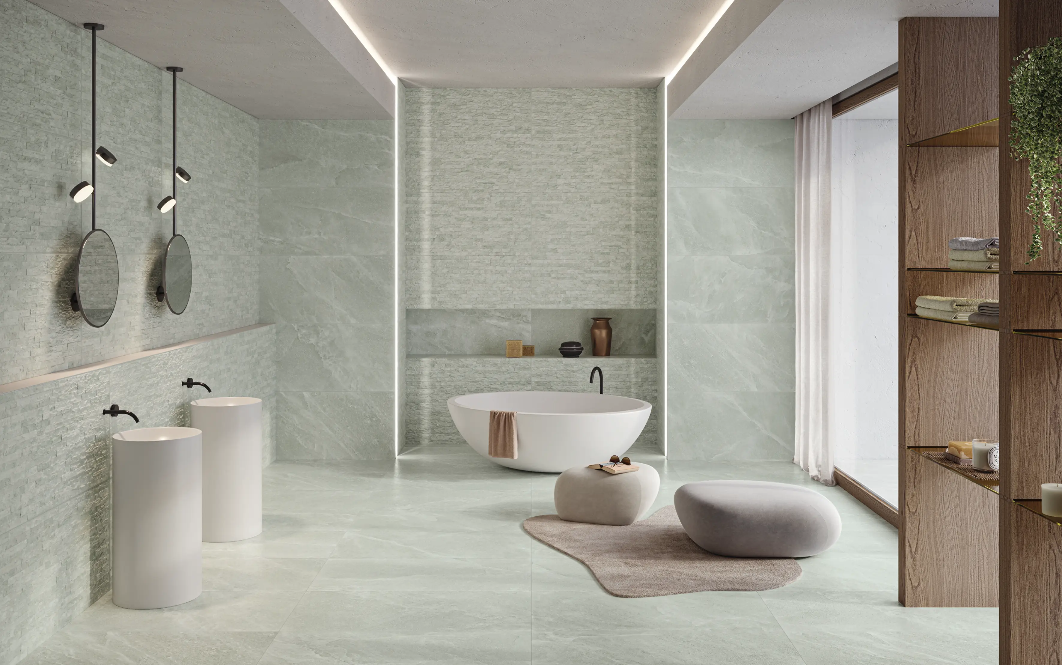 EMILGROUP - Salt Stone Modula Green Emerald