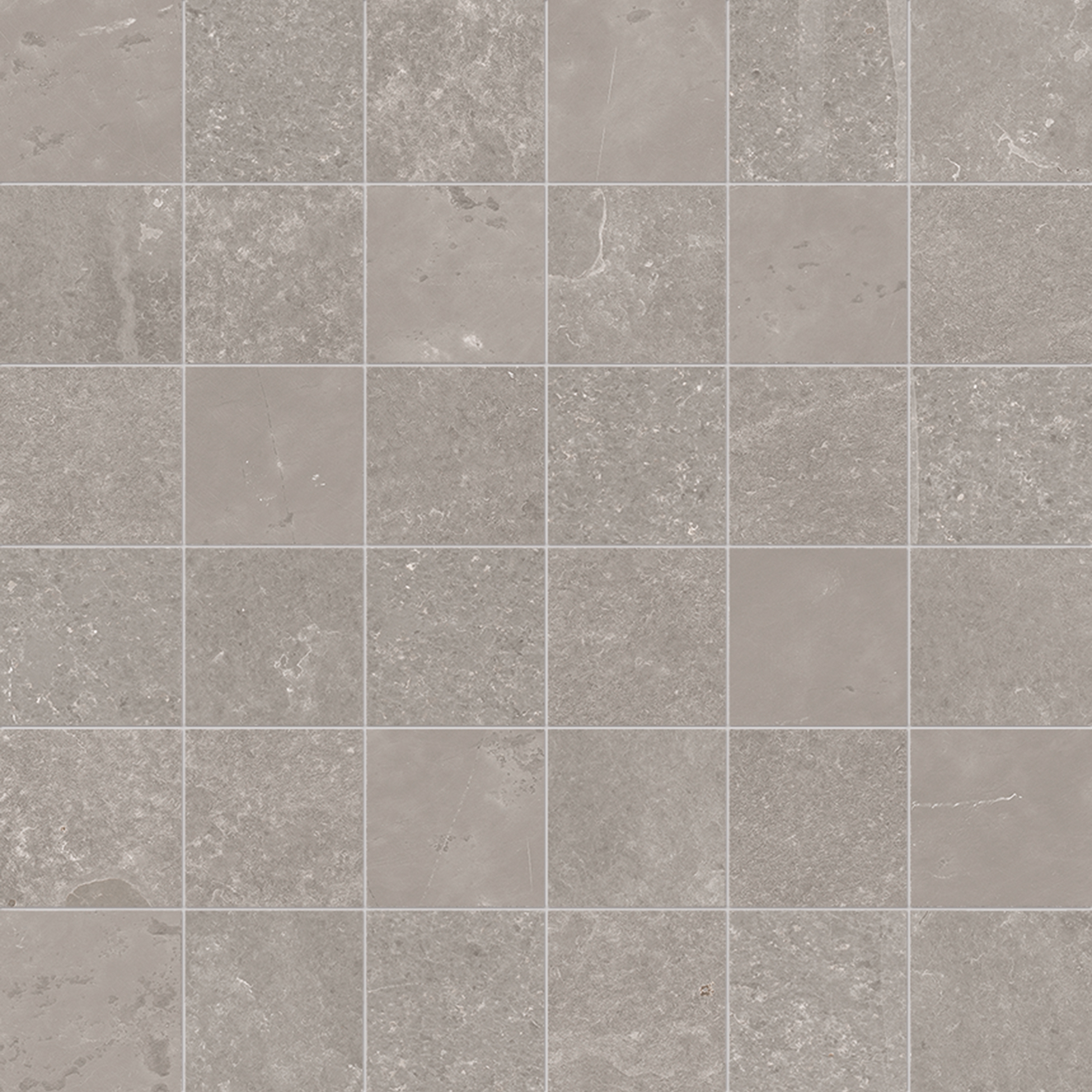 Display product Groove Bright Grey Mosaico 5X5 from manufacturer EMILGROUP