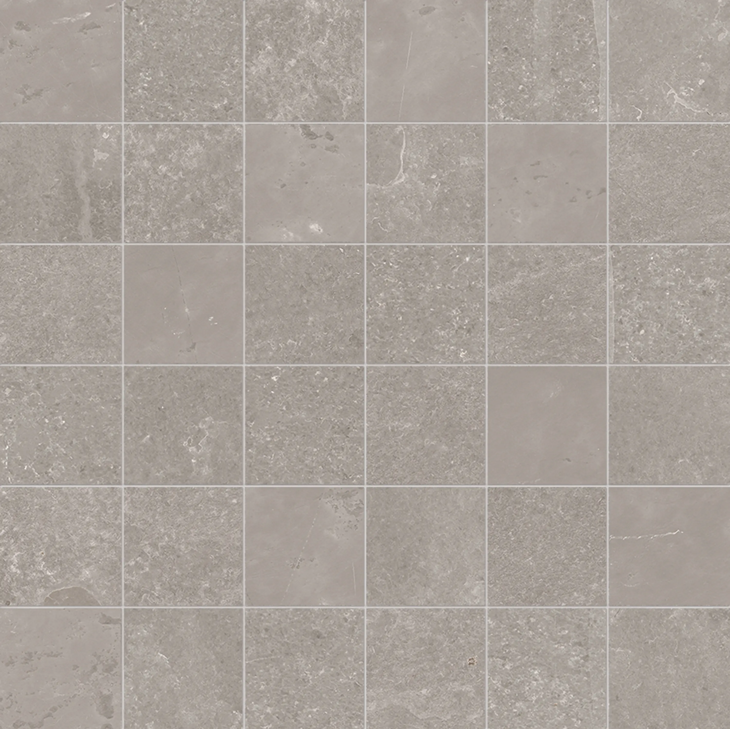 EMILGROUP - Groove Bright Grey Mosaico 5X5