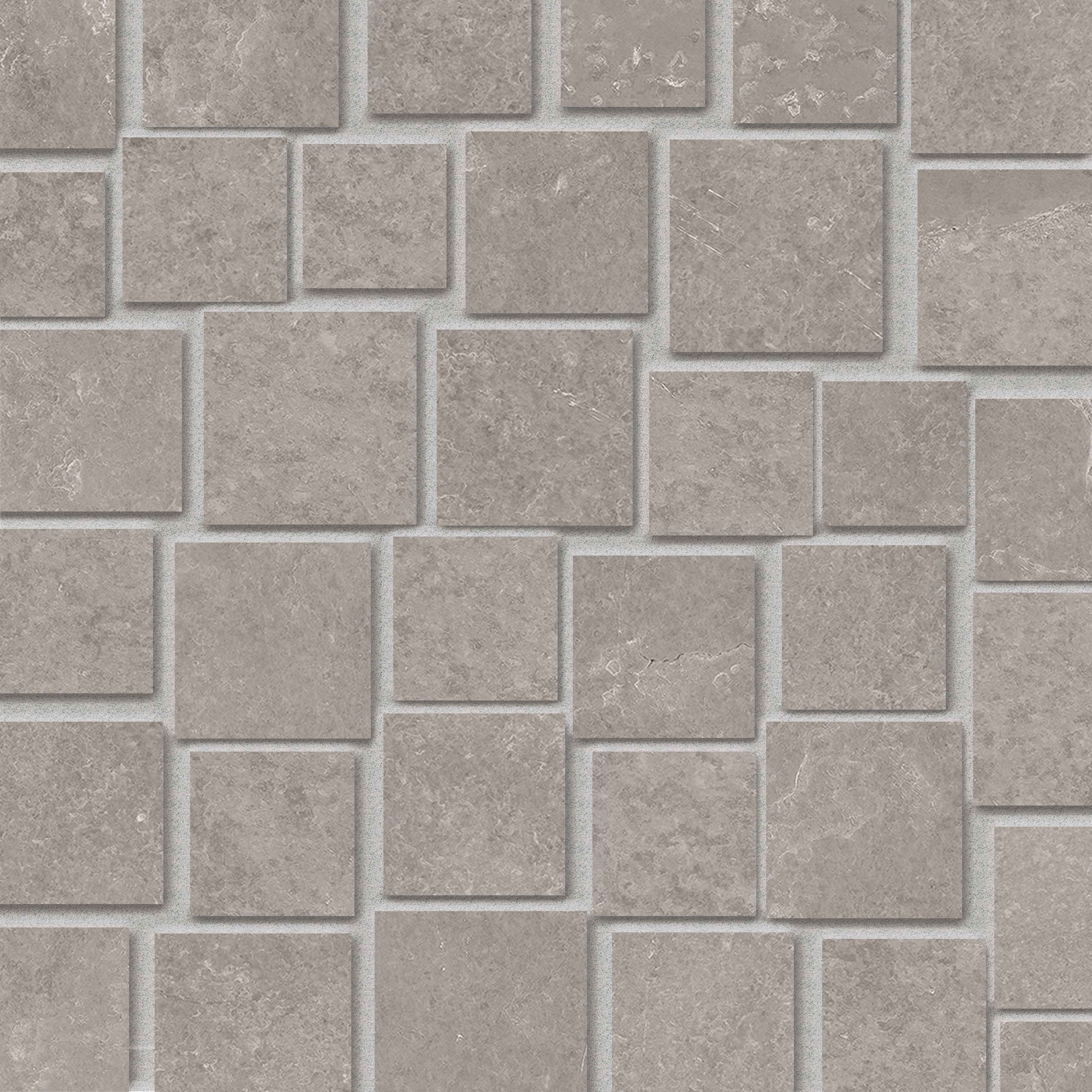 Display product Groove Bright Grey Mosaico Penta from manufacturer EMILGROUP