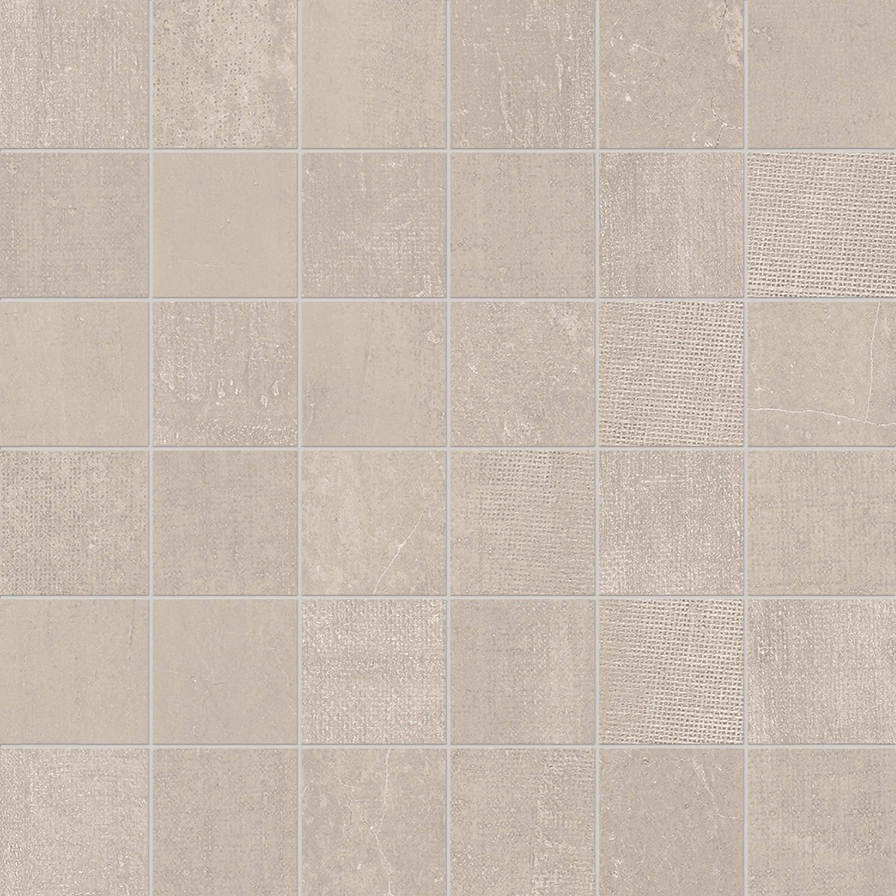 EMILGROUP - Gesso Mosaico 5X5 Taupe Linen
