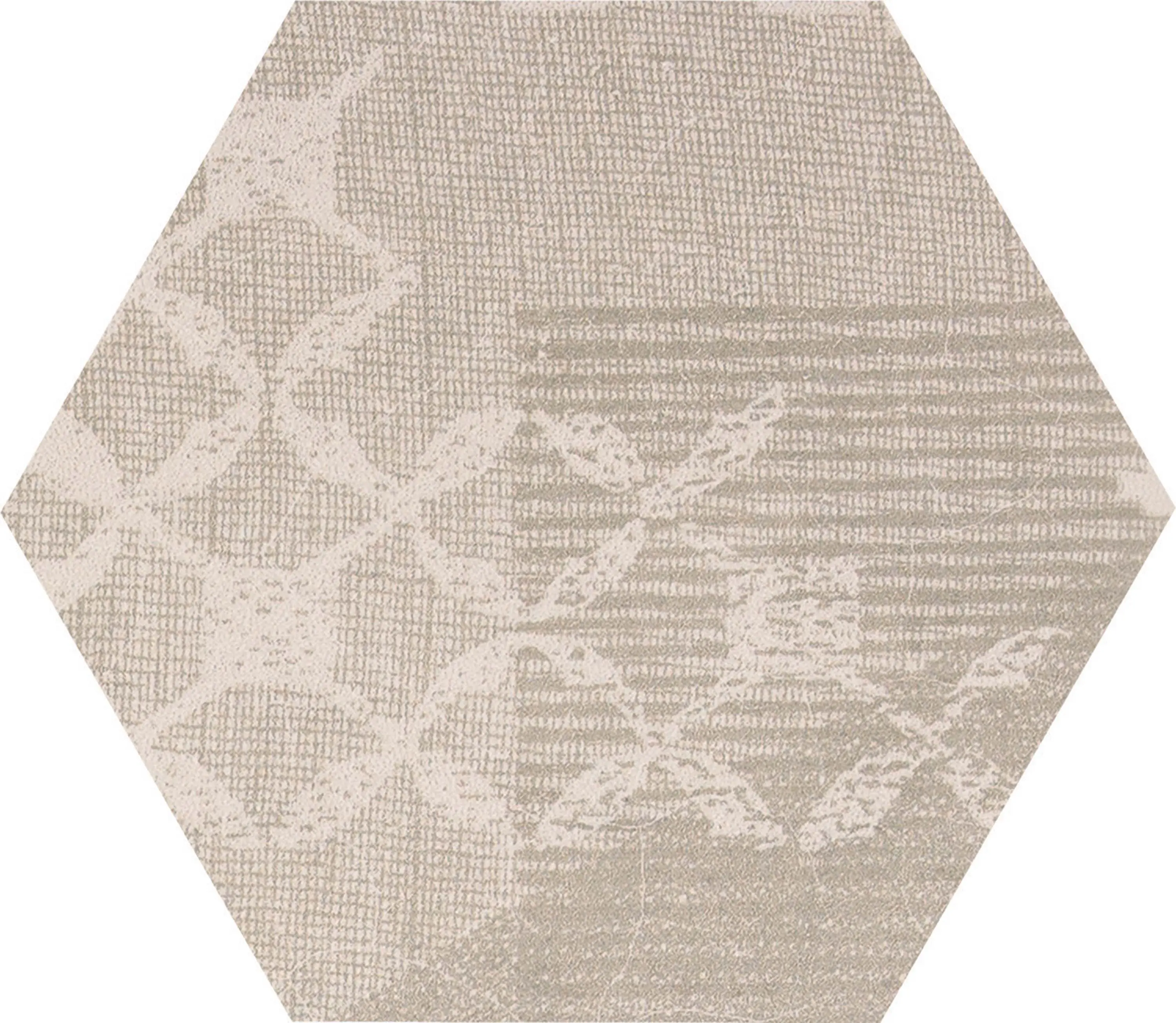 EMILGROUP - Gesso Esagona Patchwork Taupe Linen