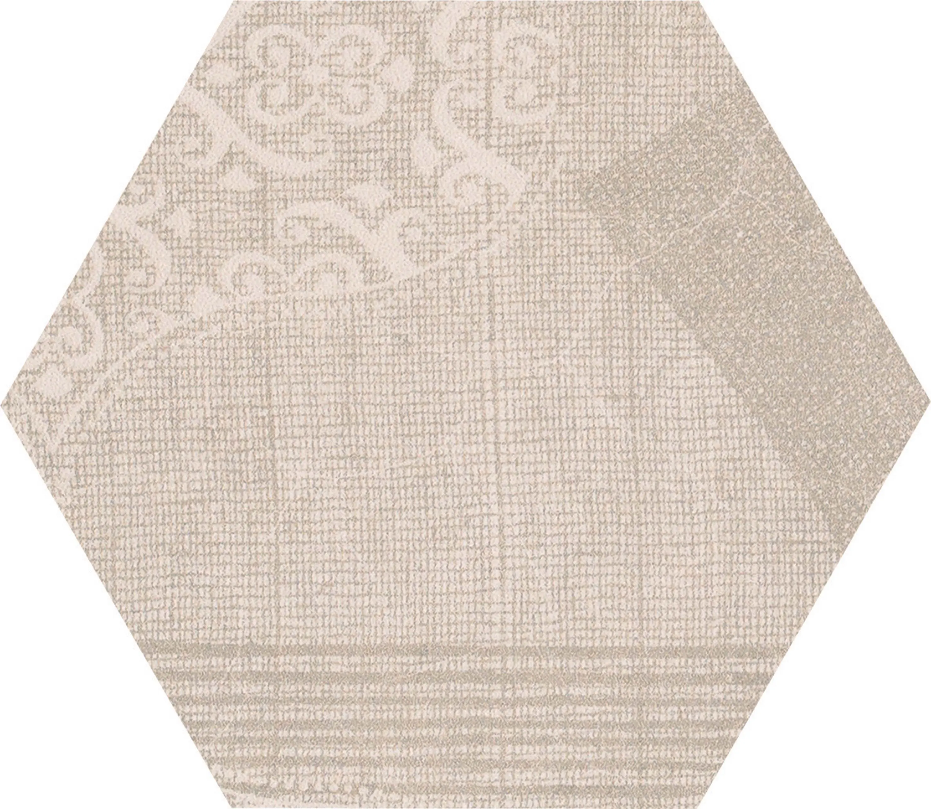 EMILGROUP - Gesso Esagona Patchwork Taupe Linen