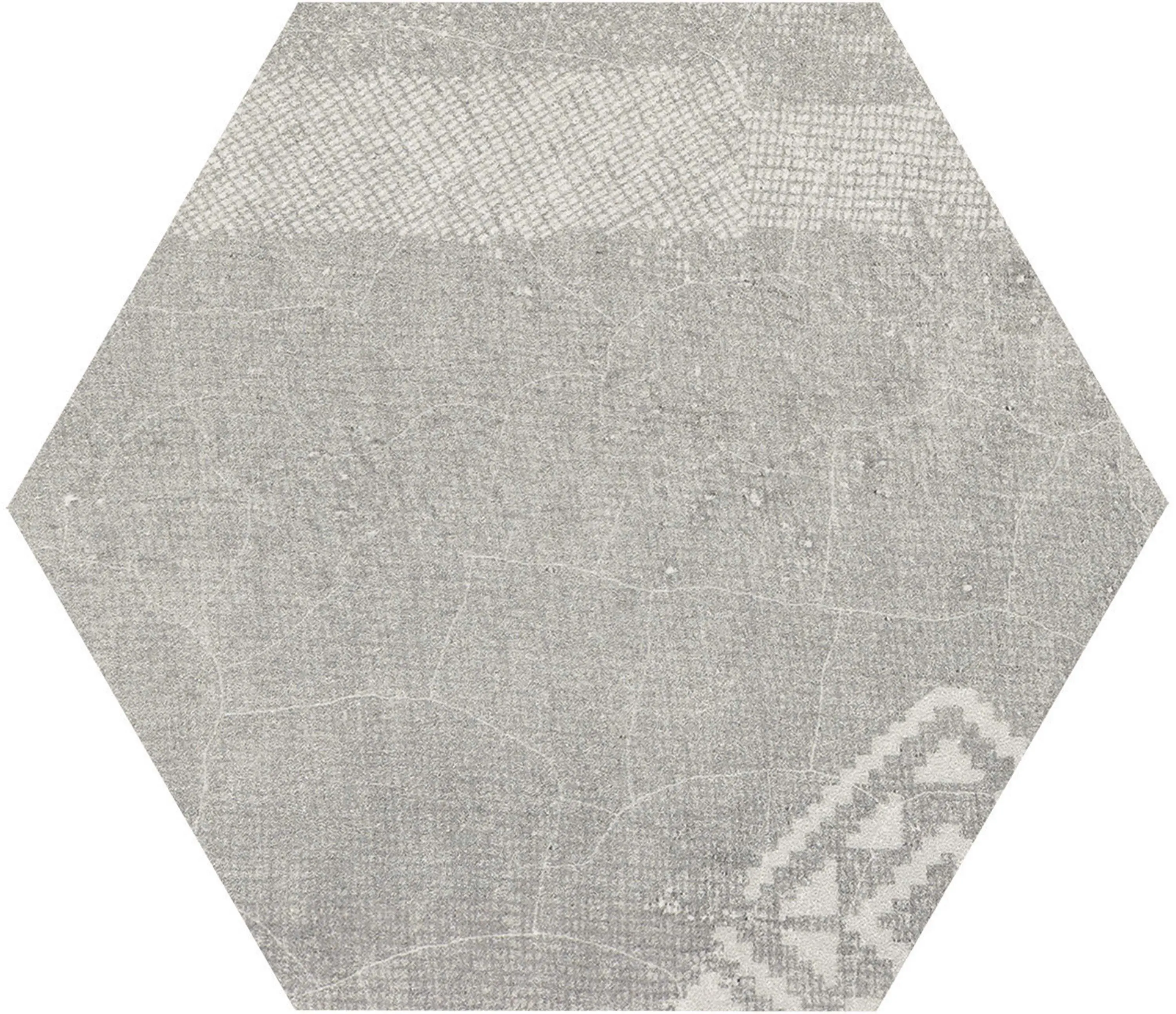 EMILGROUP - Gesso Esagona Patchwork Pearl Grey