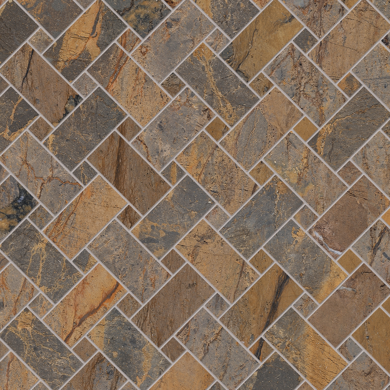 Tele di Marmo Reloaded Decori Intrecci FOSSIL BROWN MALEVIC