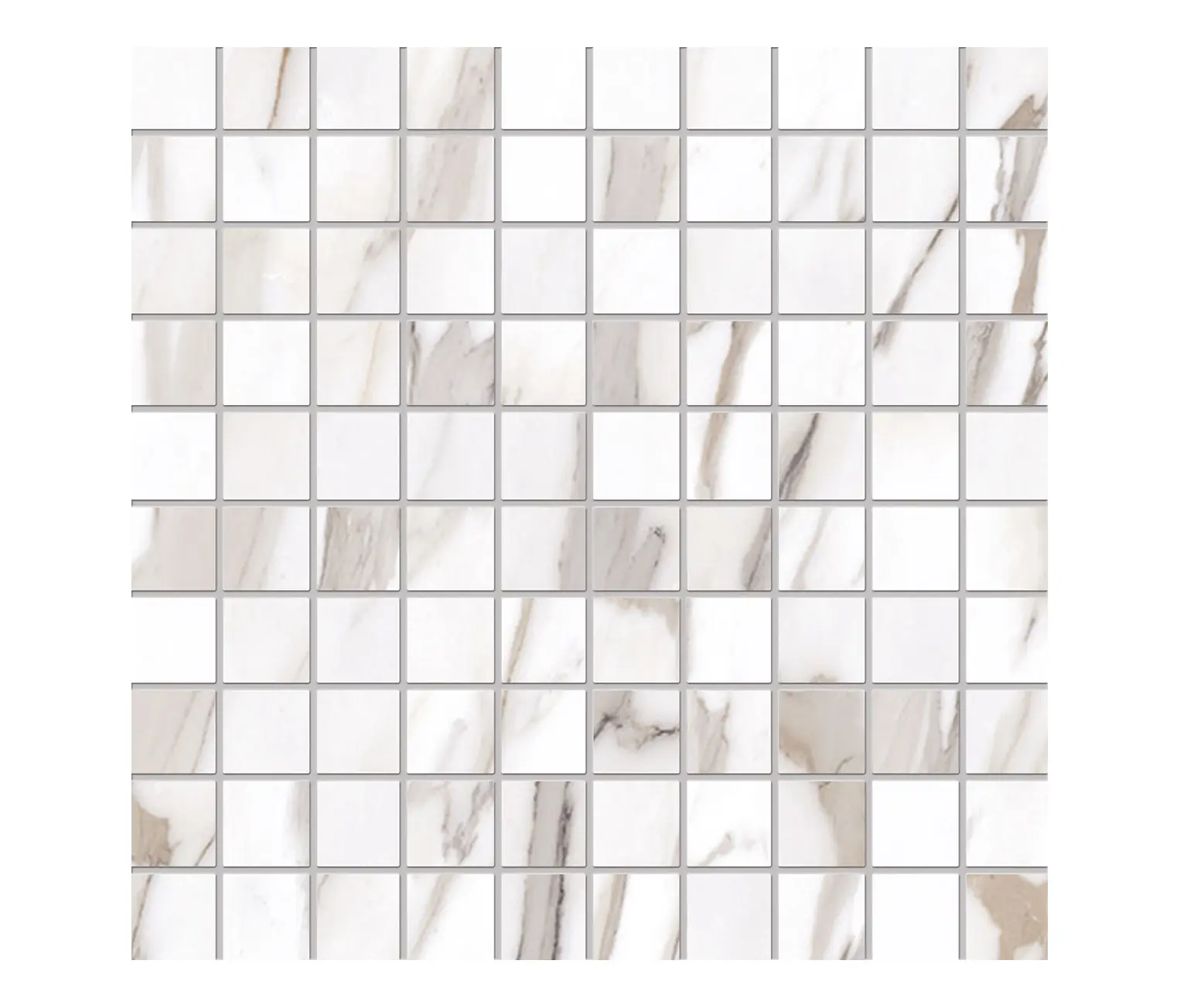 EMILGROUP - Tele di Marmo Reloaded Mosaico CALACATTA GOLD CANOVA 3X3
