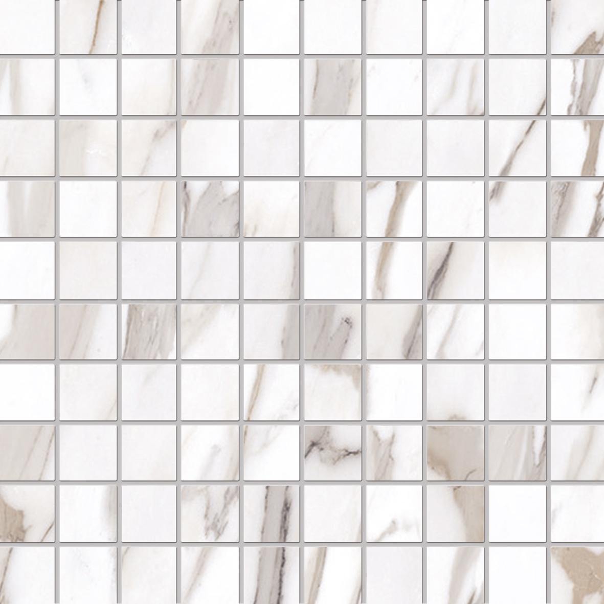 Tele di Marmo Reloaded Mosaico CALACATTA GOLD CANOVA 3X3