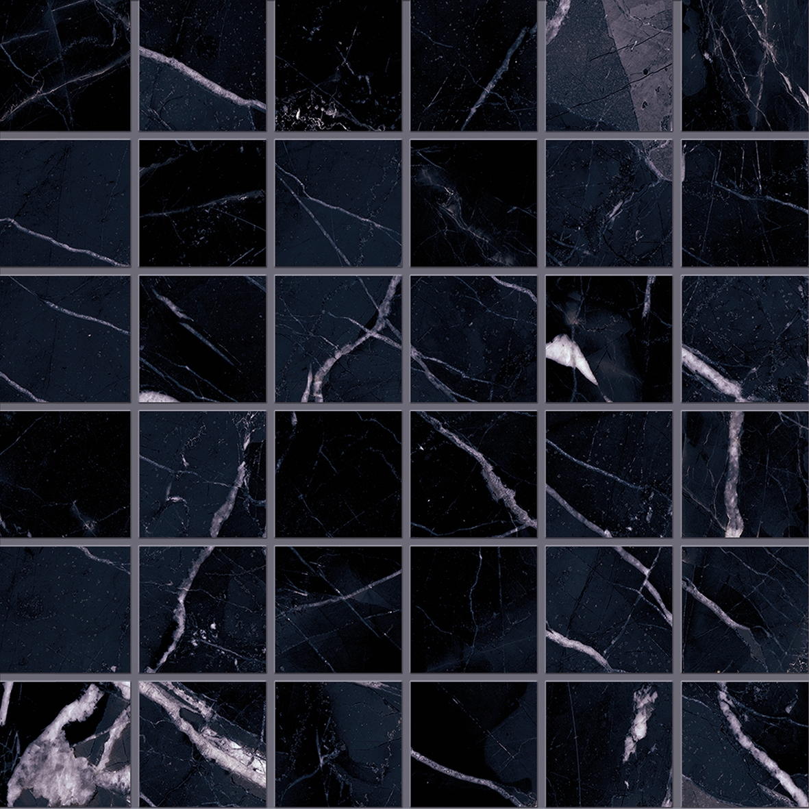 Display product Tele di Marmo Revolution Decori Calacatta Mosaico 5x5 from manufacturer EMILGROUP