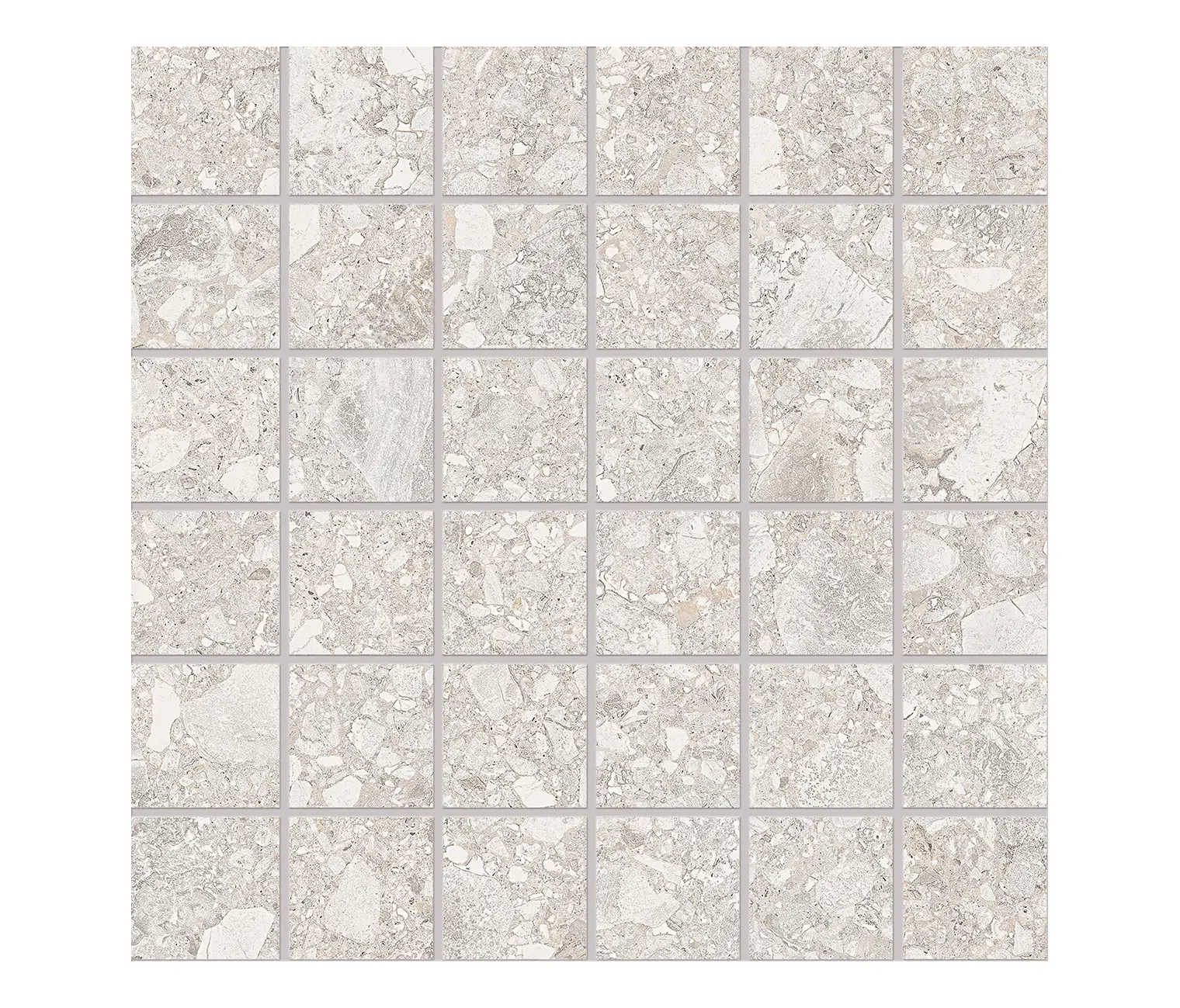 EMILGROUP - Lombarda Mosaico 5x5 Bianco