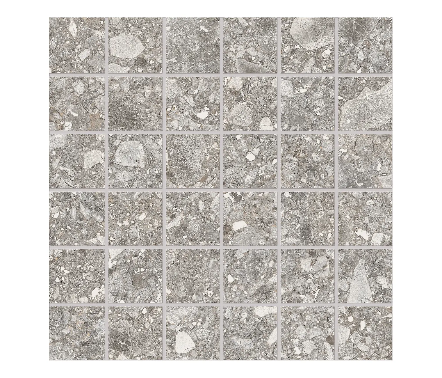 EMILGROUP - Lombarda Mosaico 5x5 Grigio