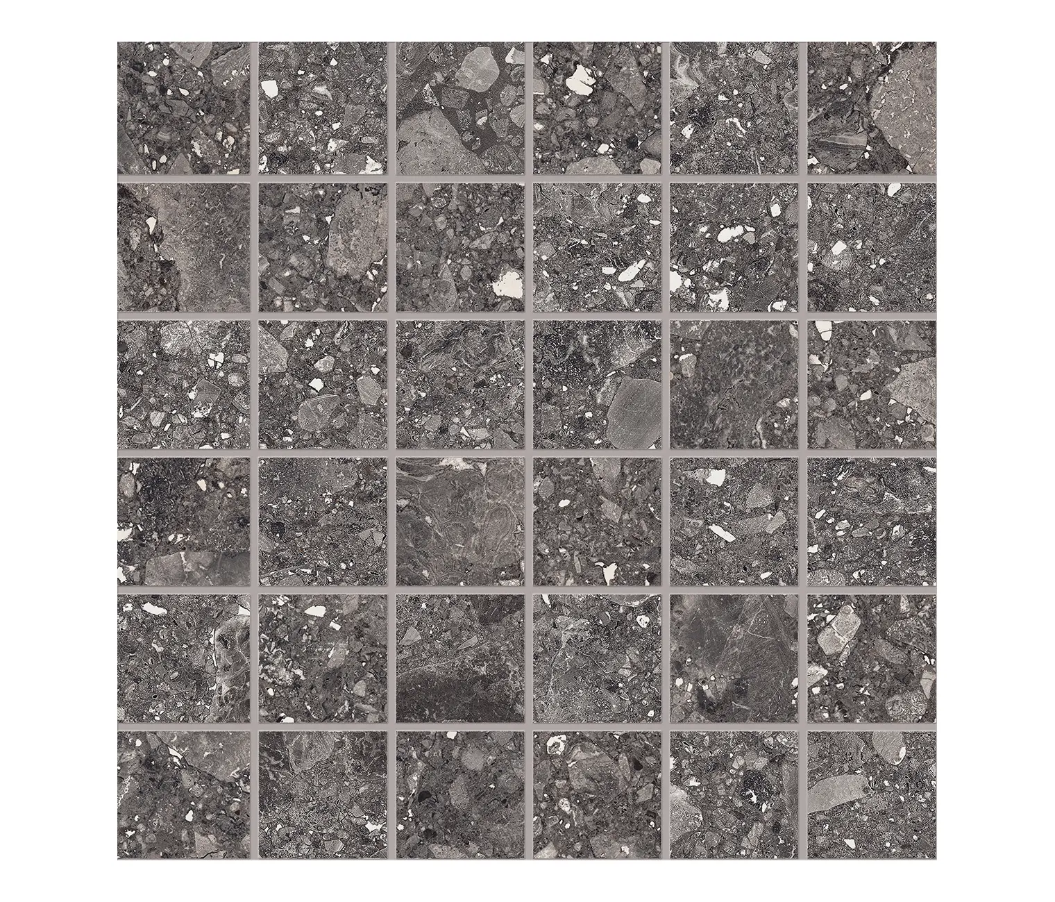 EMILGROUP - Lombarda Mosaico 5x5 Nero