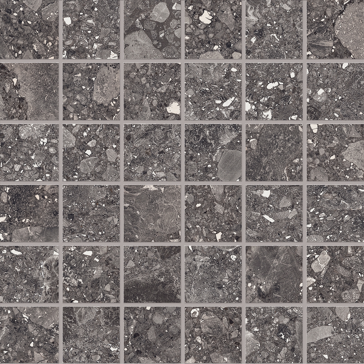 Lombarda Mosaico 5x5 Nero