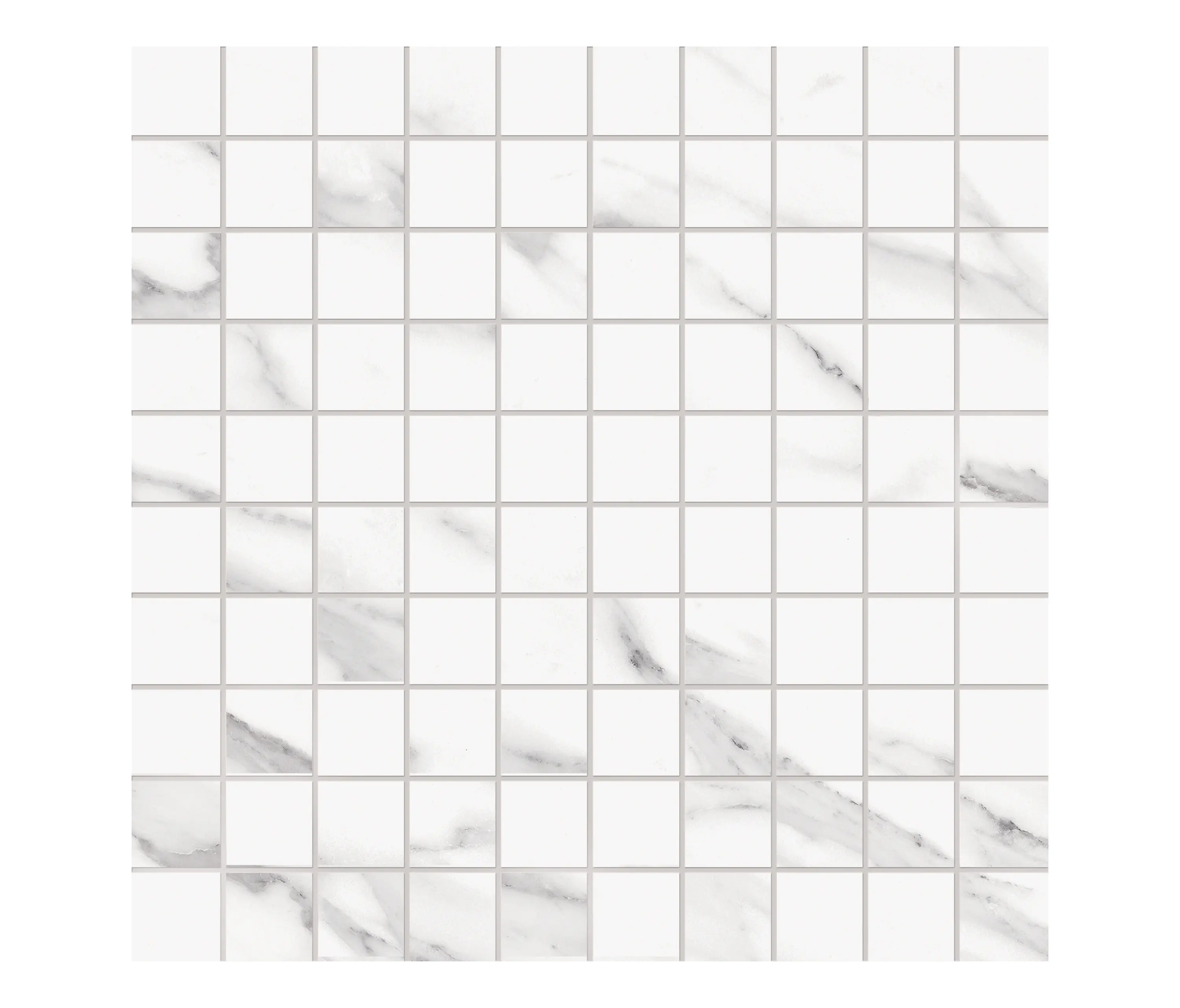 EMILGROUP - Tele di Marmo Mosaico 3x3 Statuario Michelangelo