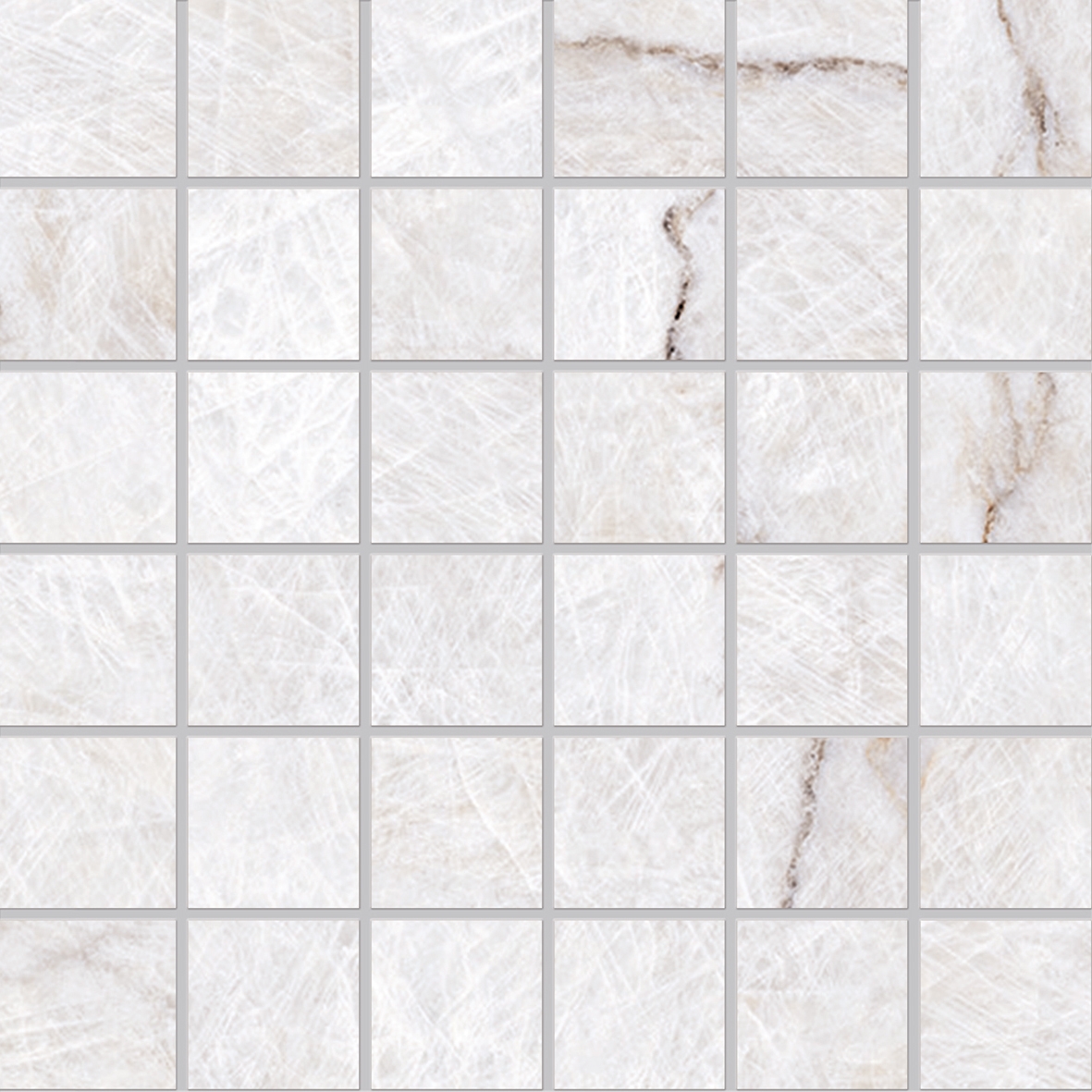 Display product Tele di Marmo Reloaded Mosaico QUARZO MOSAICO 5x5 from manufacturer EMILGROUP