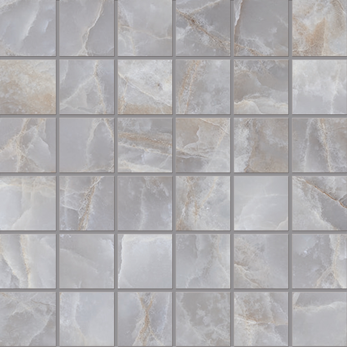 Tele di Marmo Reloaded Mosaico Onice Klimt 5x5