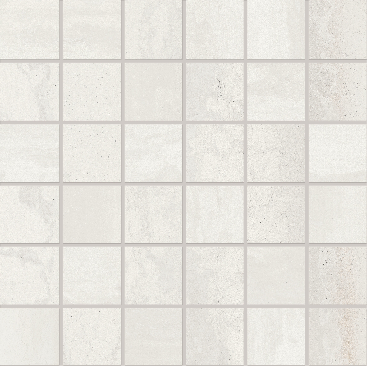 Metallica Mosaico 5x5 Steel White