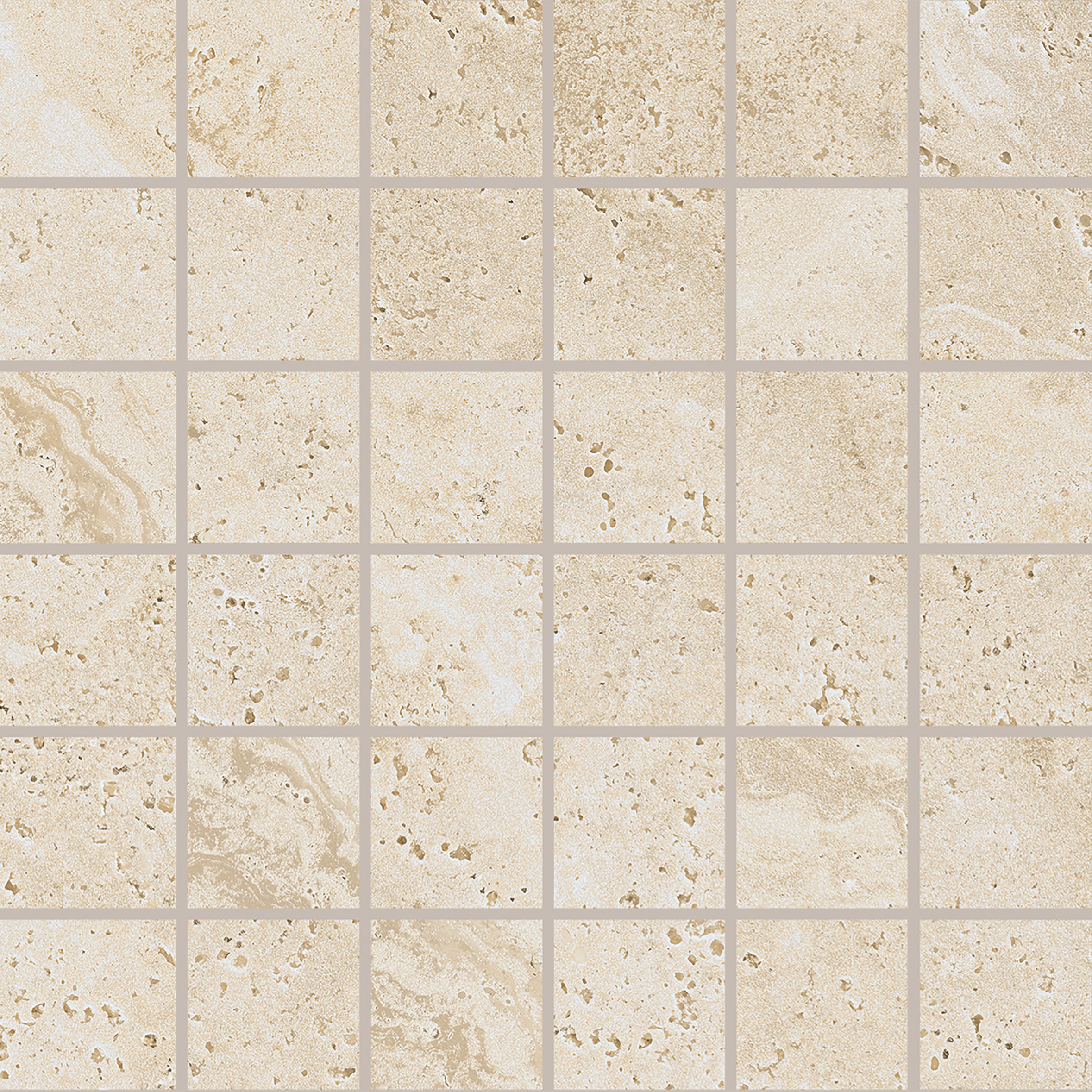 Unique Travertine Mosaico 5x5 Cream