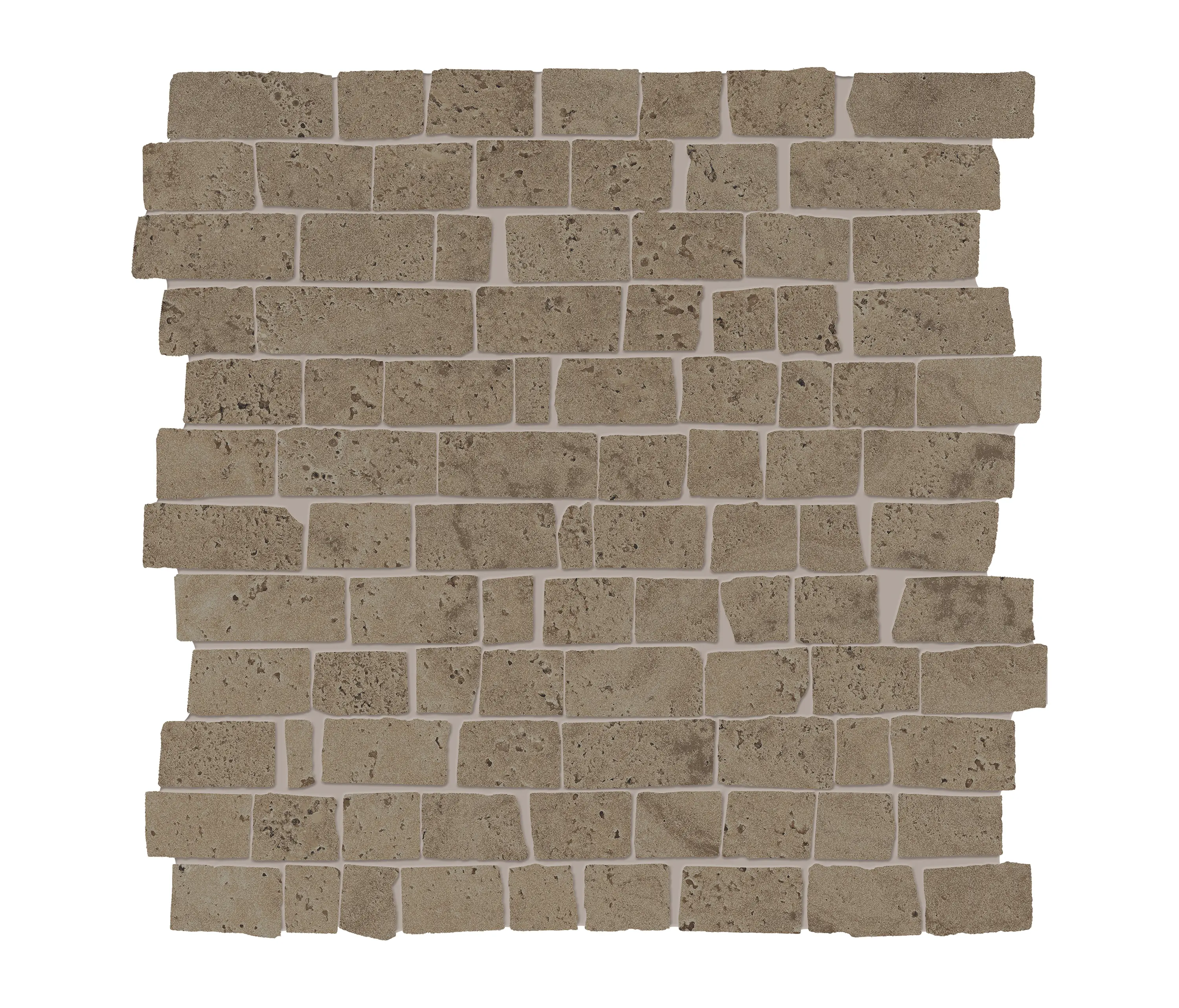 EMILGROUP - Unique Travertine Mosaico Mini Block Chocolate